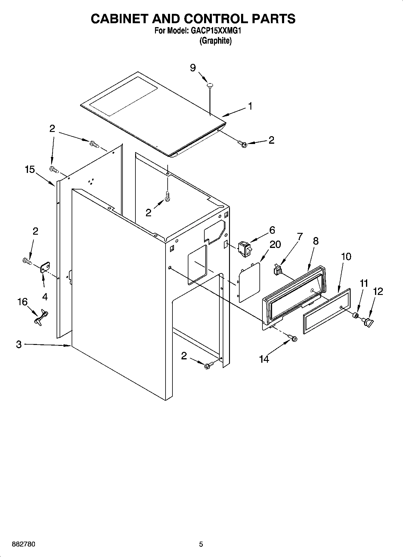 05 - CABINET AND CONTROL PARTS