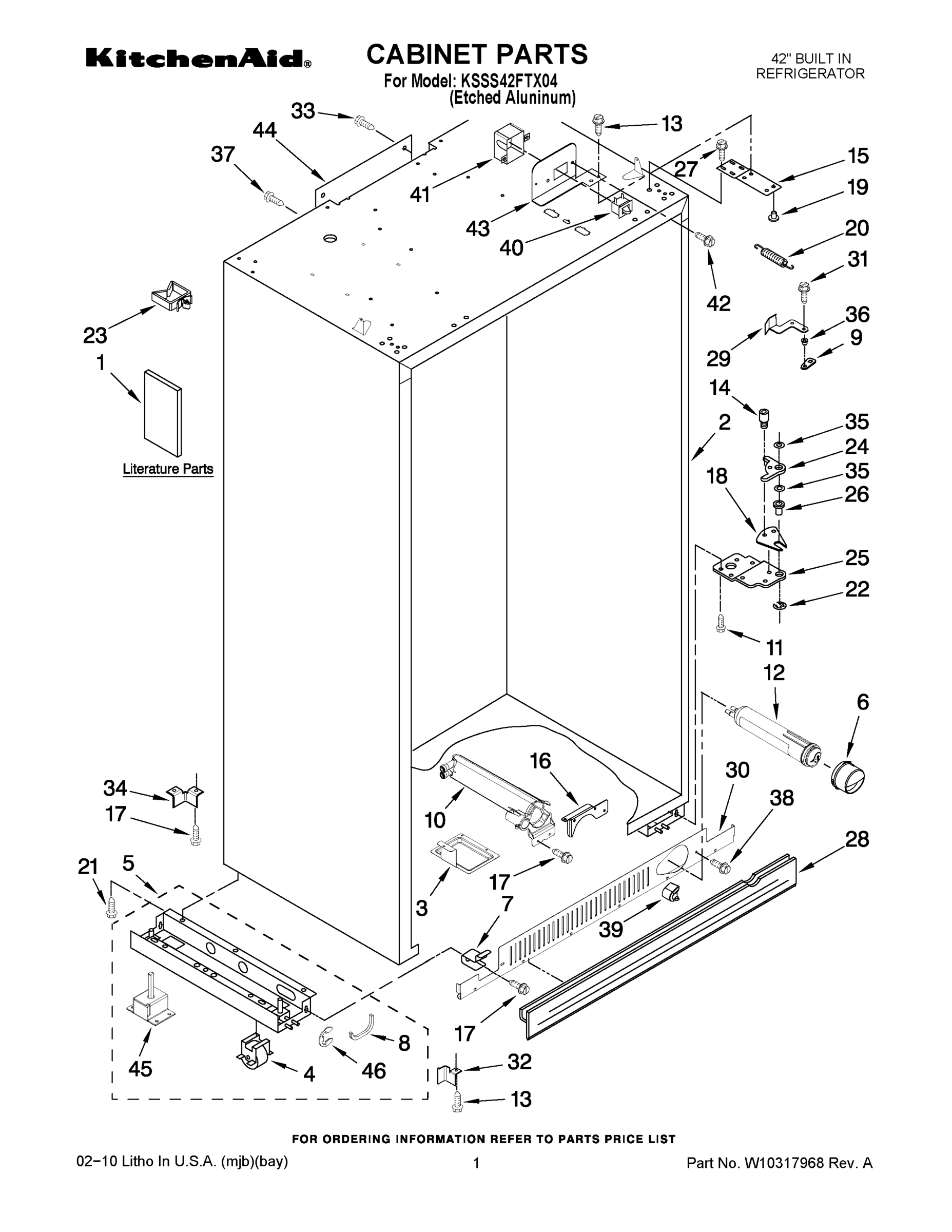 01 - CABINET PARTS