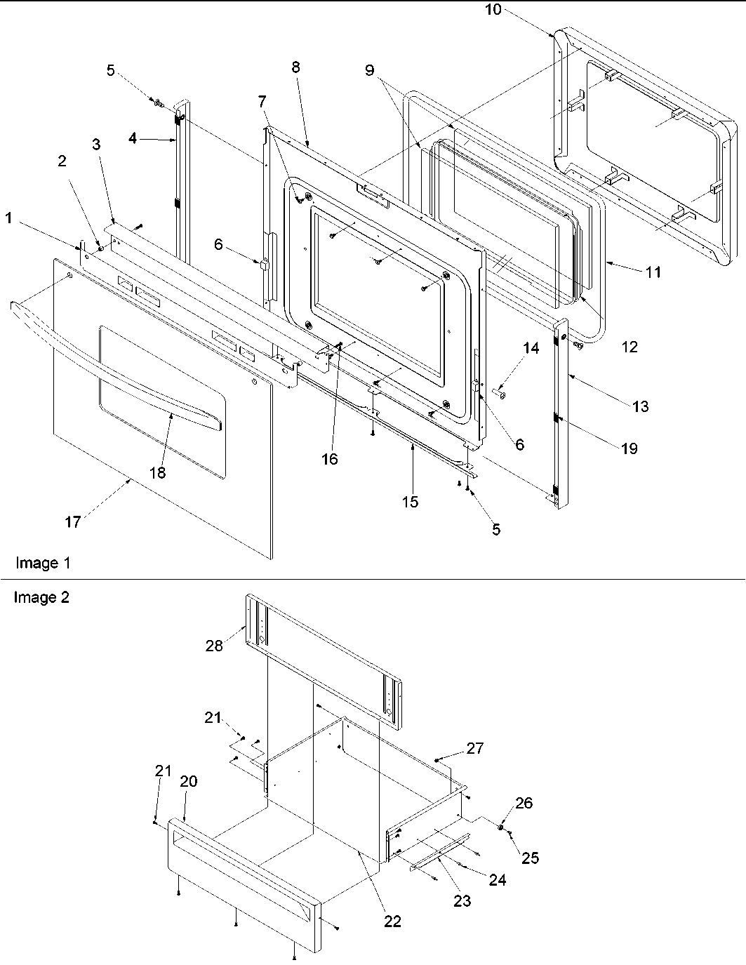 04 - Oven Door and Storage Drawer
