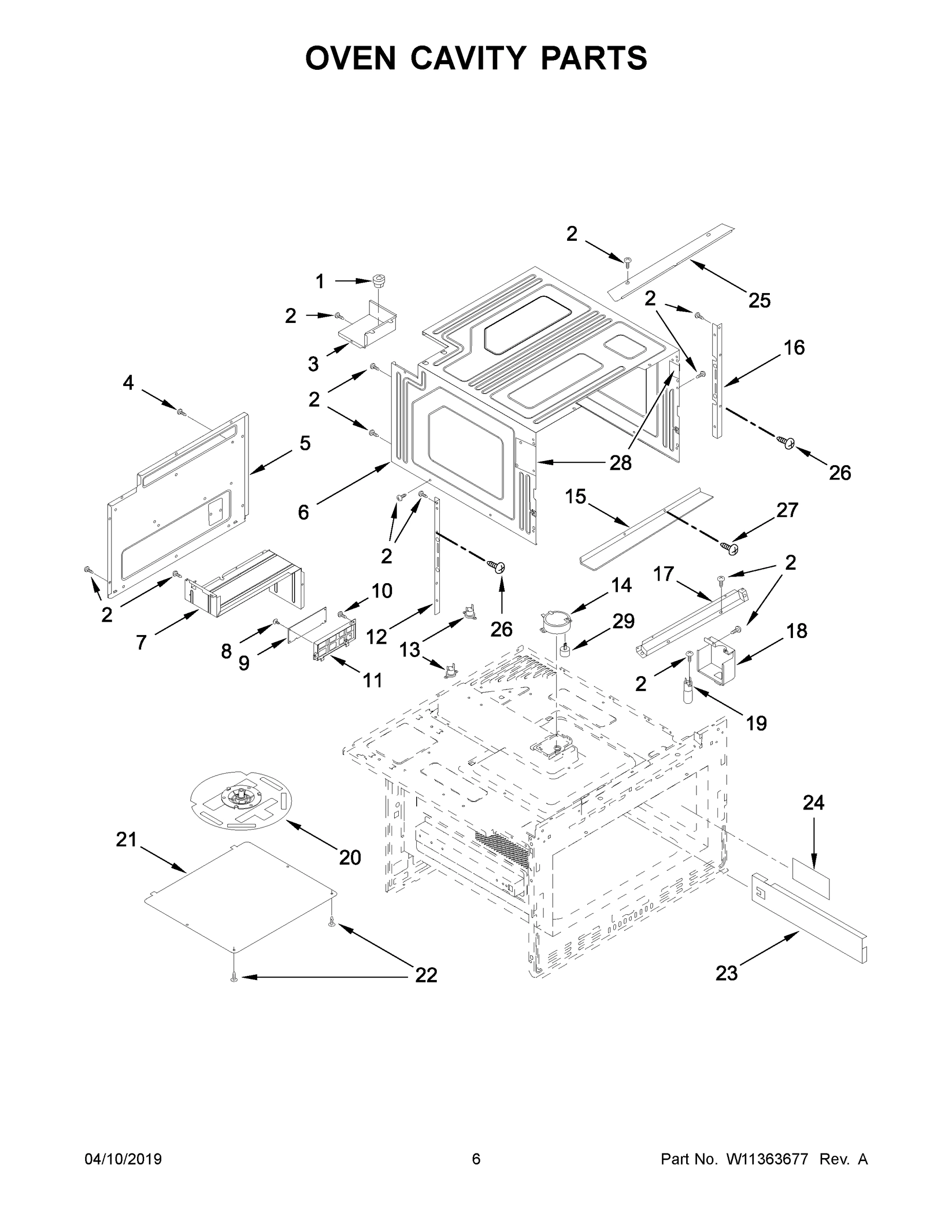 04 - OVEN CAVITY PARTS