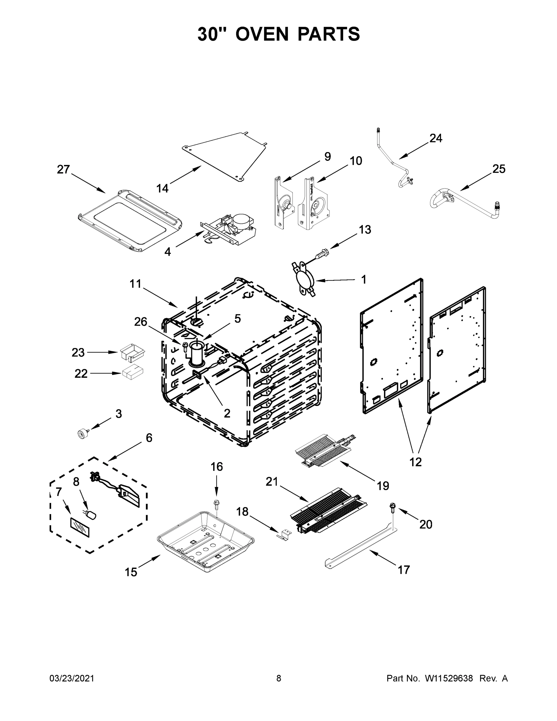 05 - 30" OVEN PARTS