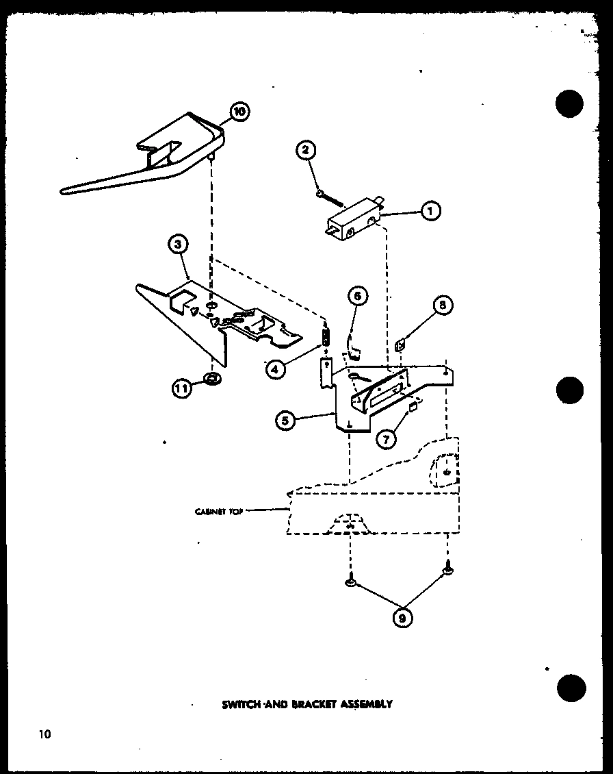 10 - SWITCH AND BRACKET ASSY
