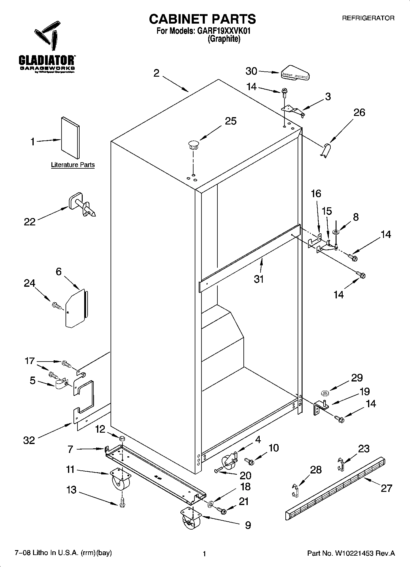 01 - CABINET PARTS