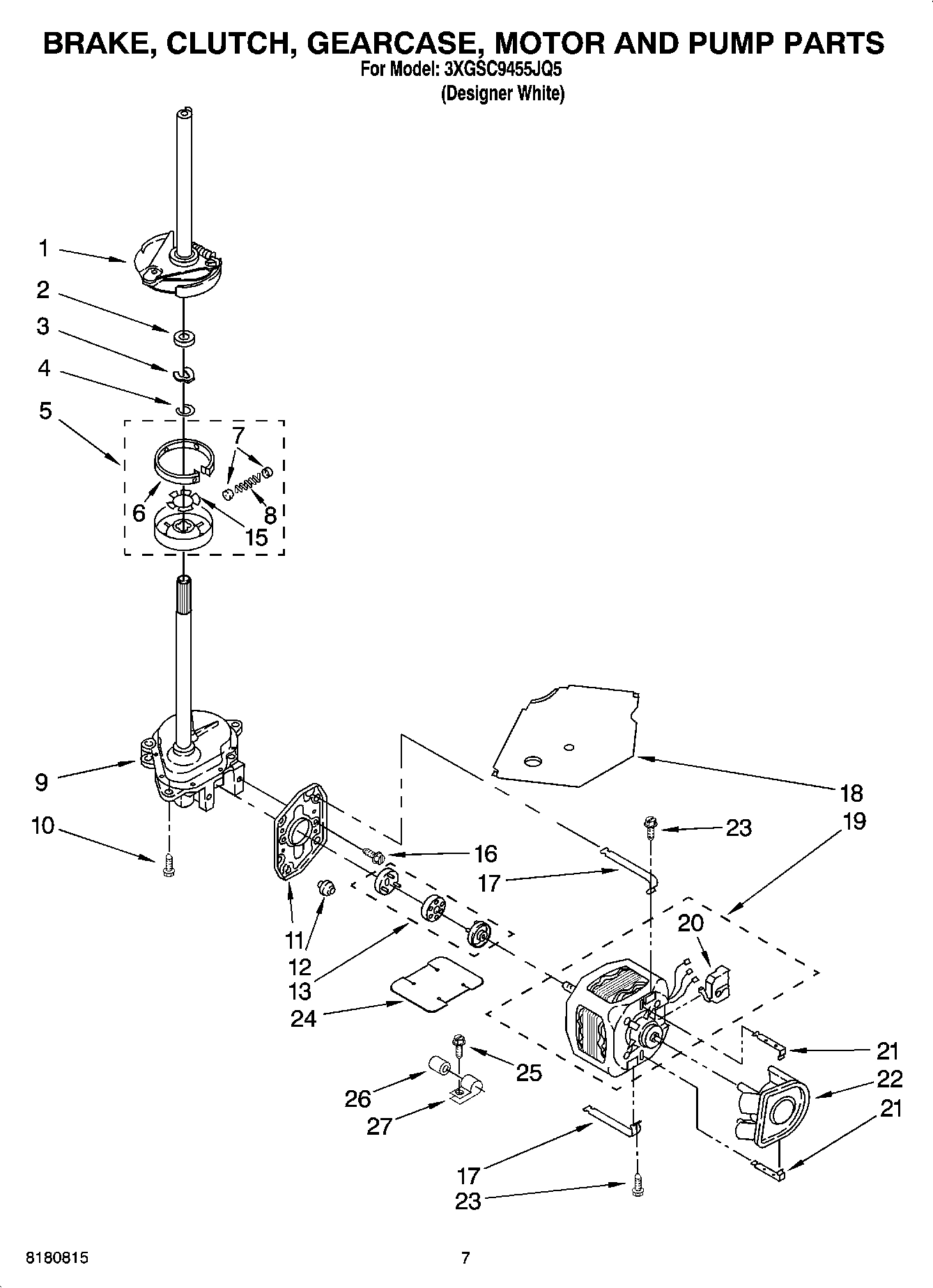 04 - BRAKE, CLUTCH, GEARCASE, MOTOR AND PUMP PARTS
