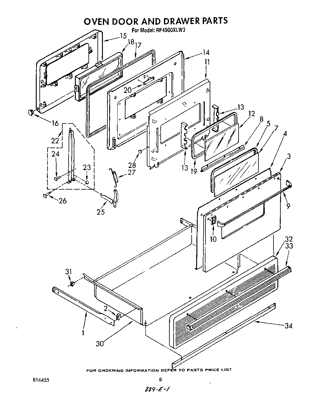 05 - OVEN DOOR AND DRAWER
