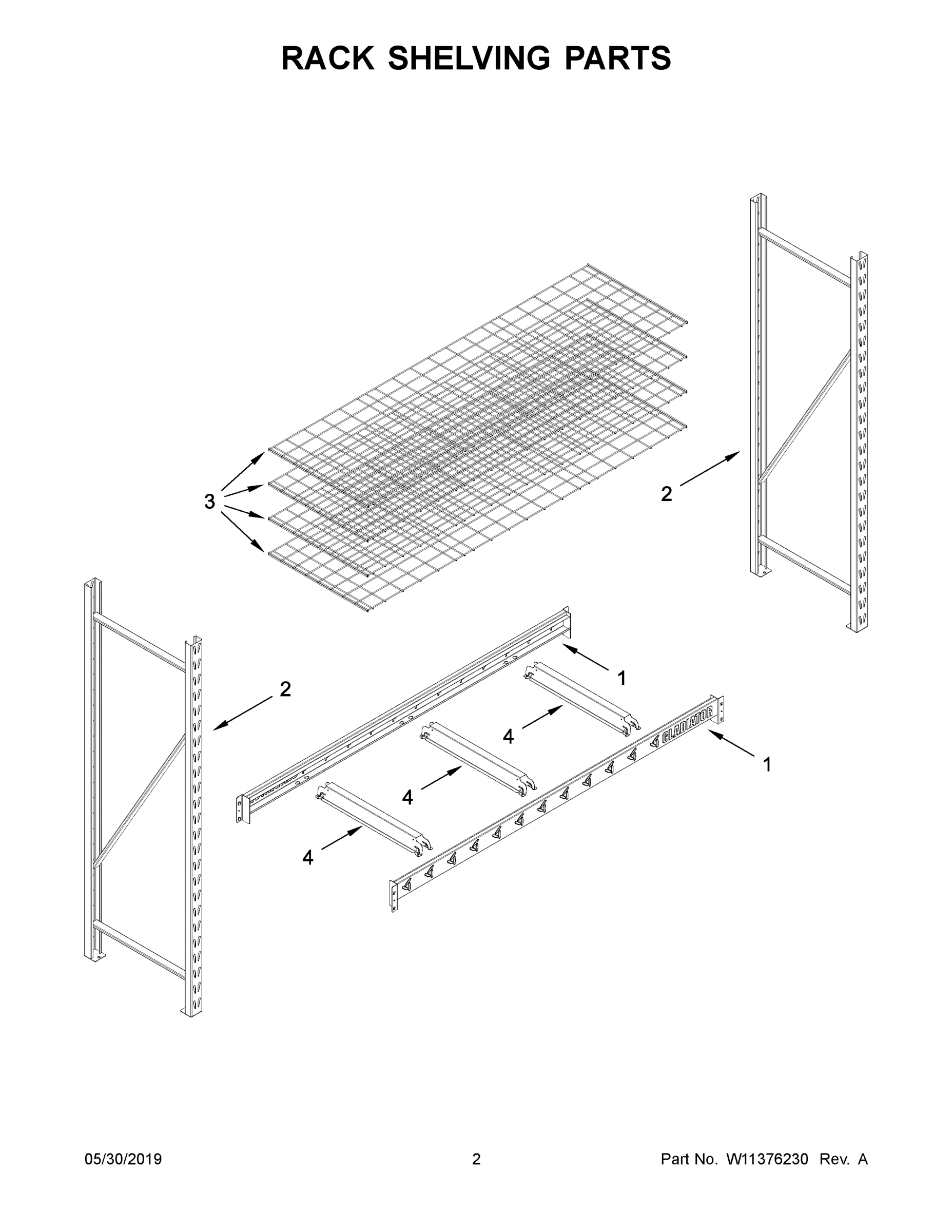 02 - RACK SHELVING PARTS
