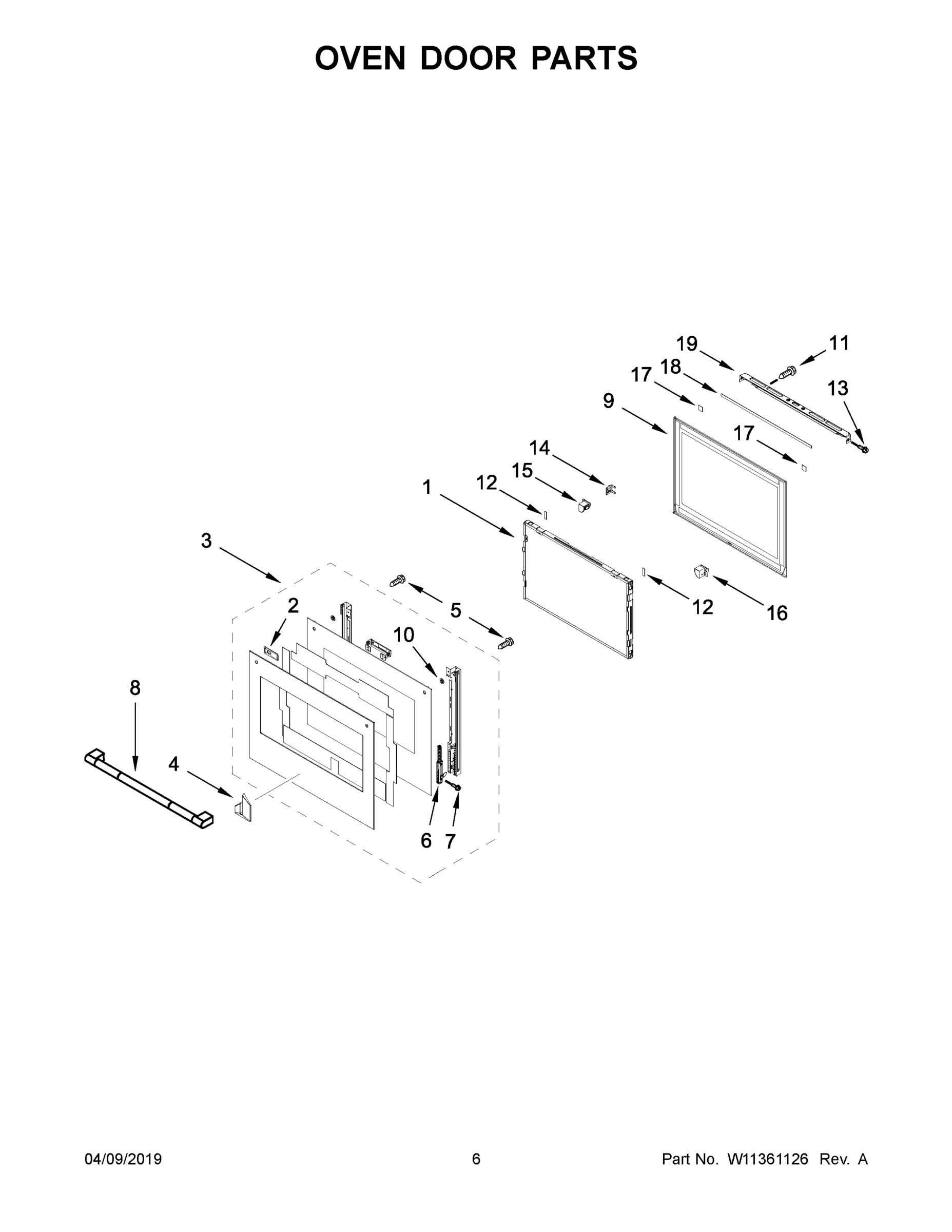 04 - OVEN DOOR PARTS