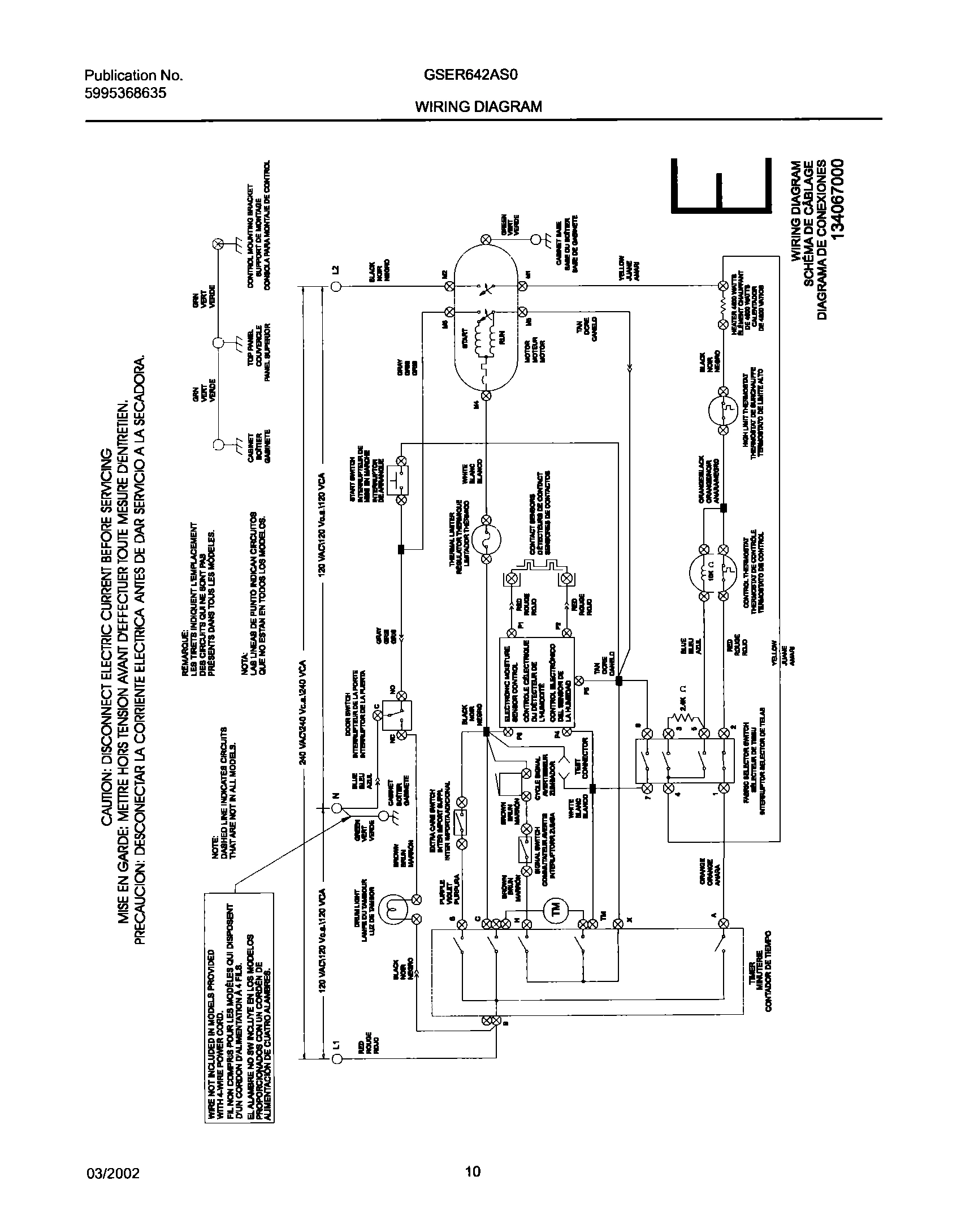 10 - 134067000 WIRING DIAGRAM