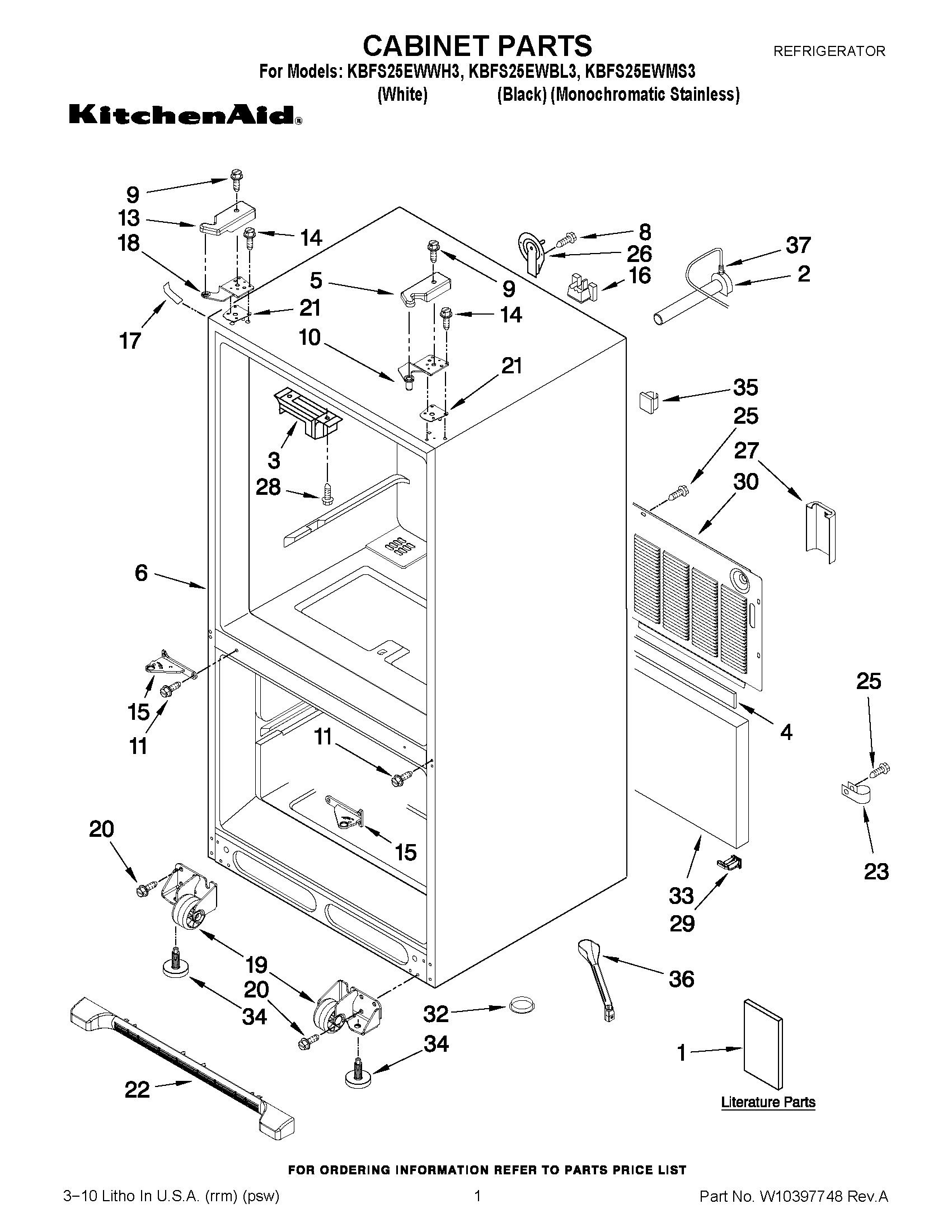 01 - CABINET PARTS