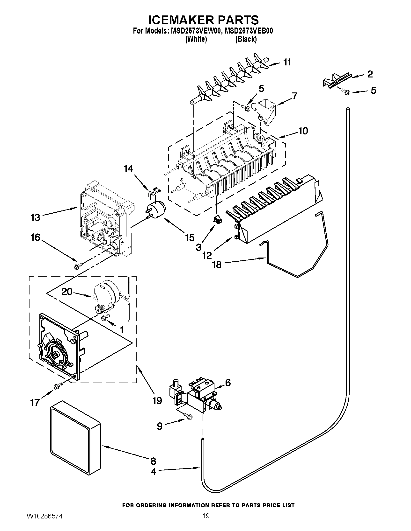 12 - ICEMAKER PARTS