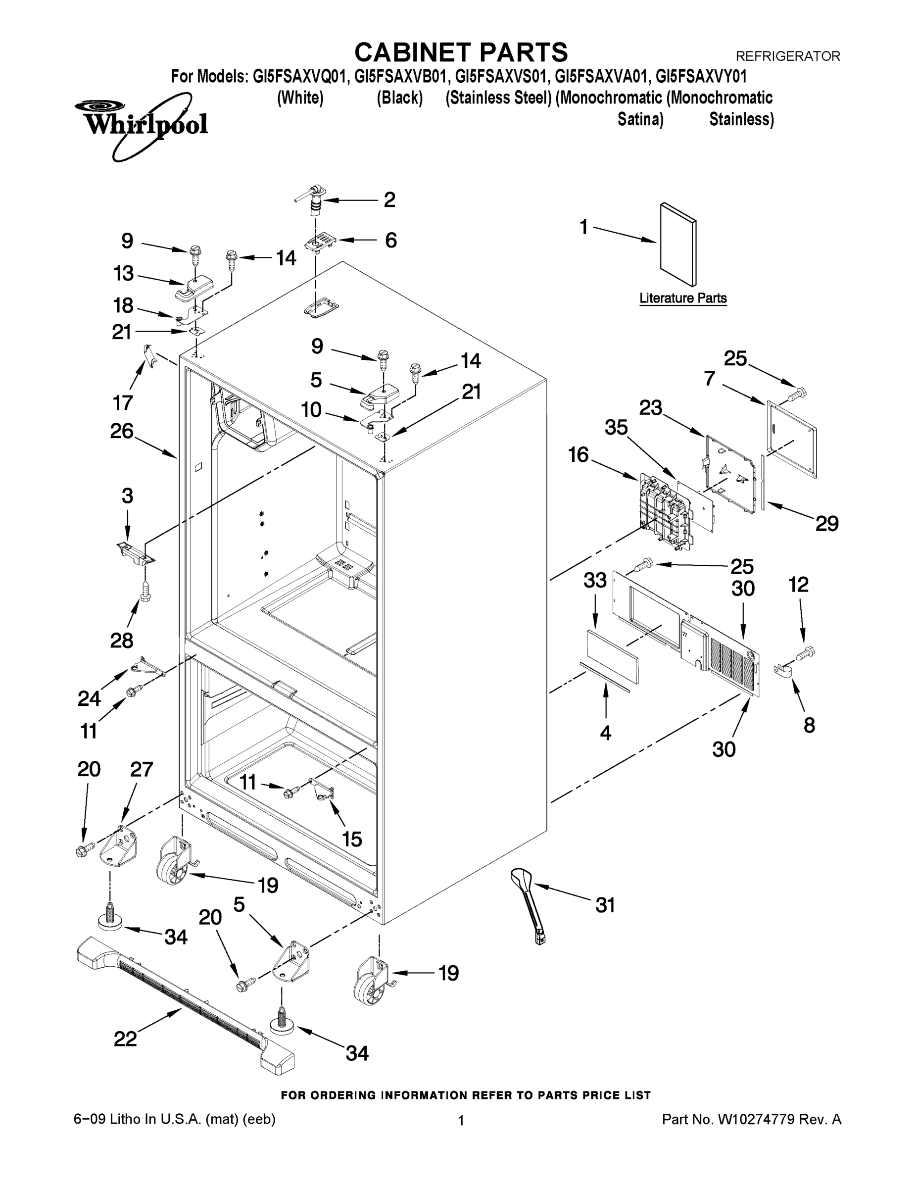 01 - CABINET PARTS