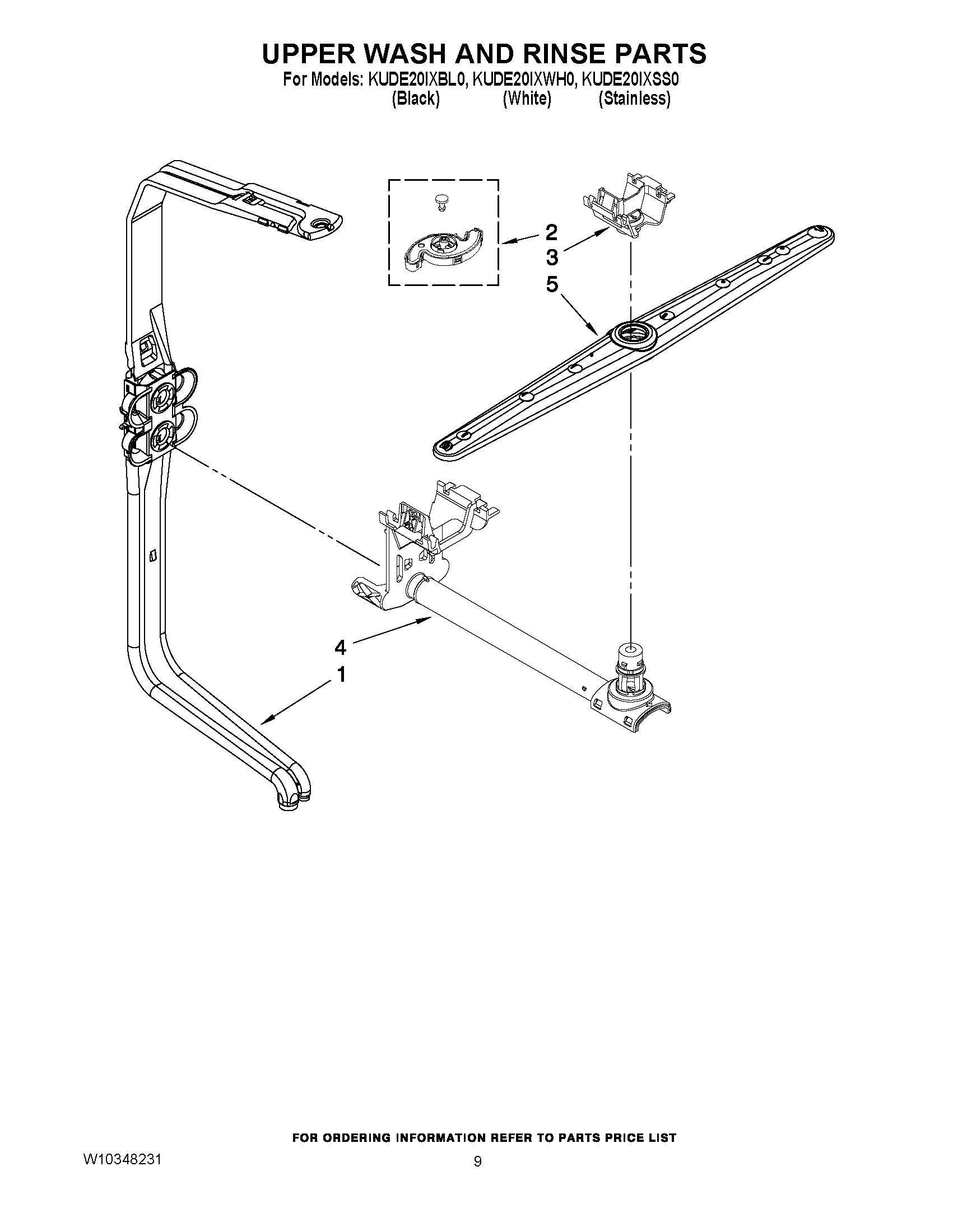 07 - UPPER WASH AND RINSE PARTS