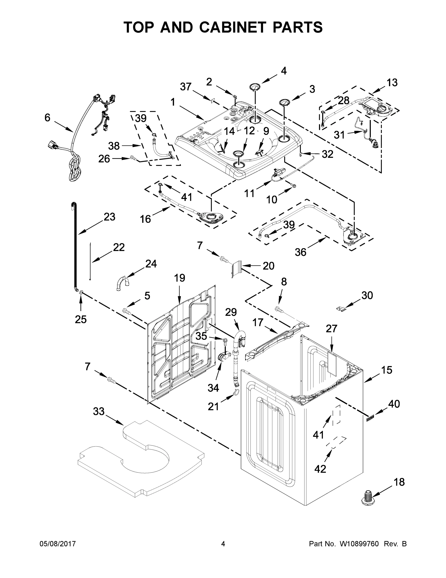 03 - TOP AND CABINET PARTS