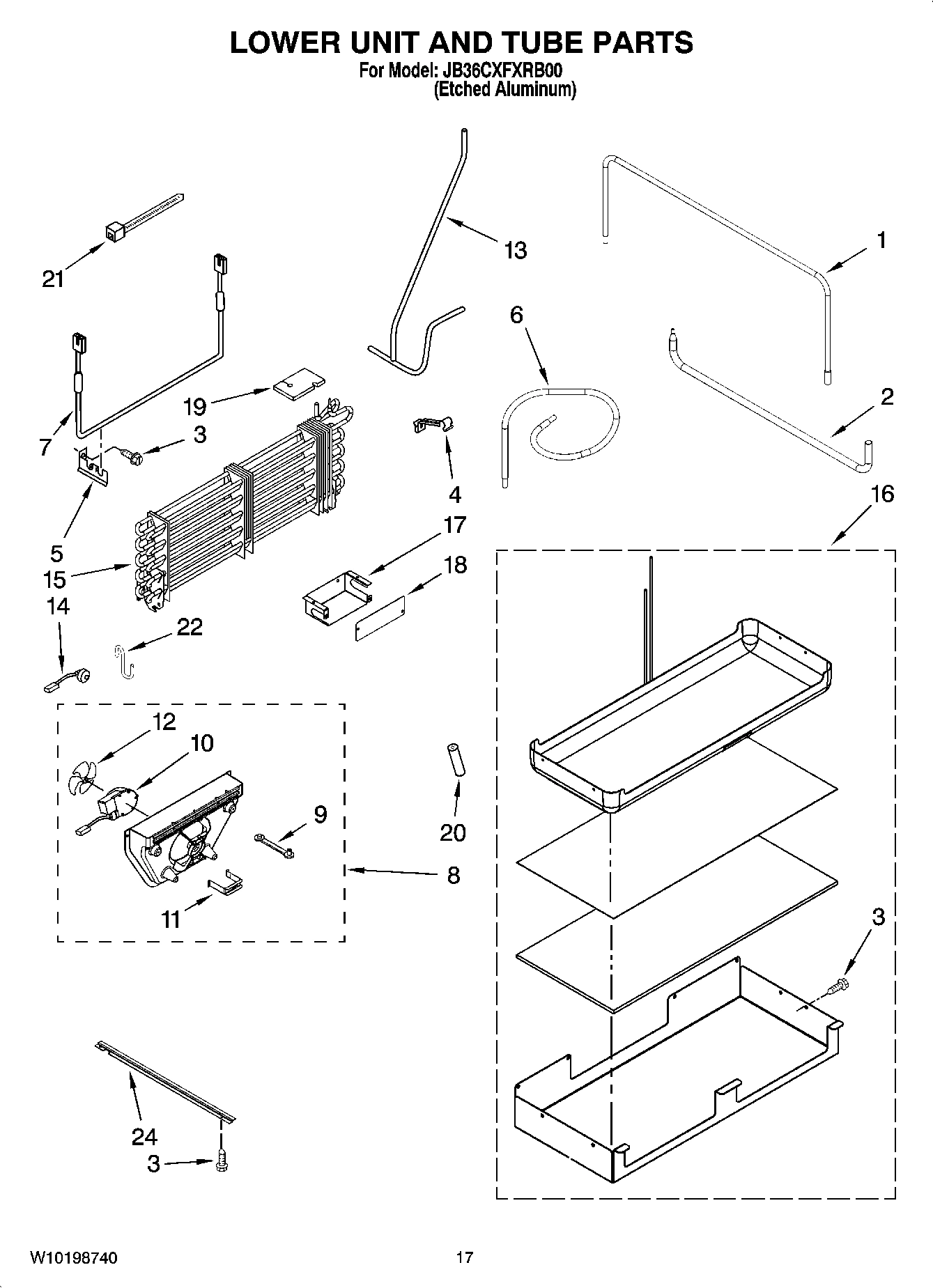 10 - LOWER UNIT AND TUBE PARTS