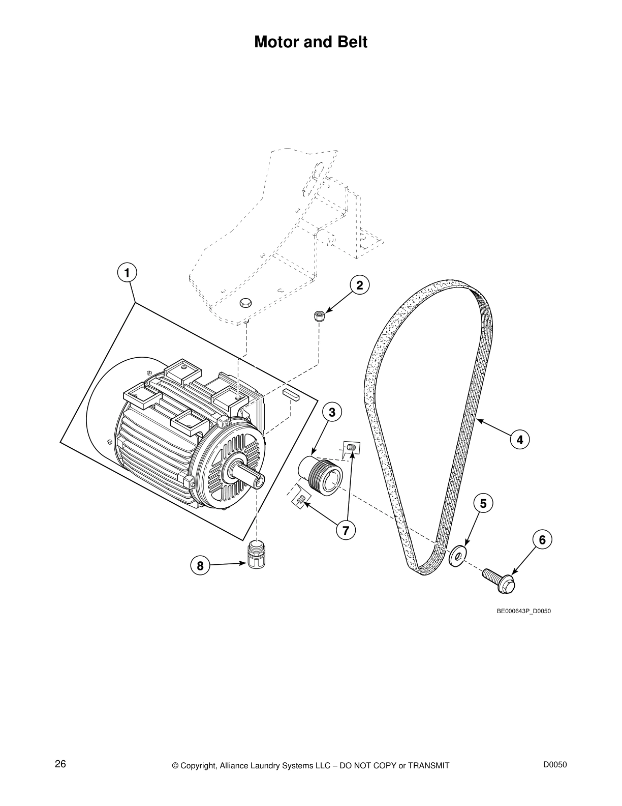 Motor and Belt