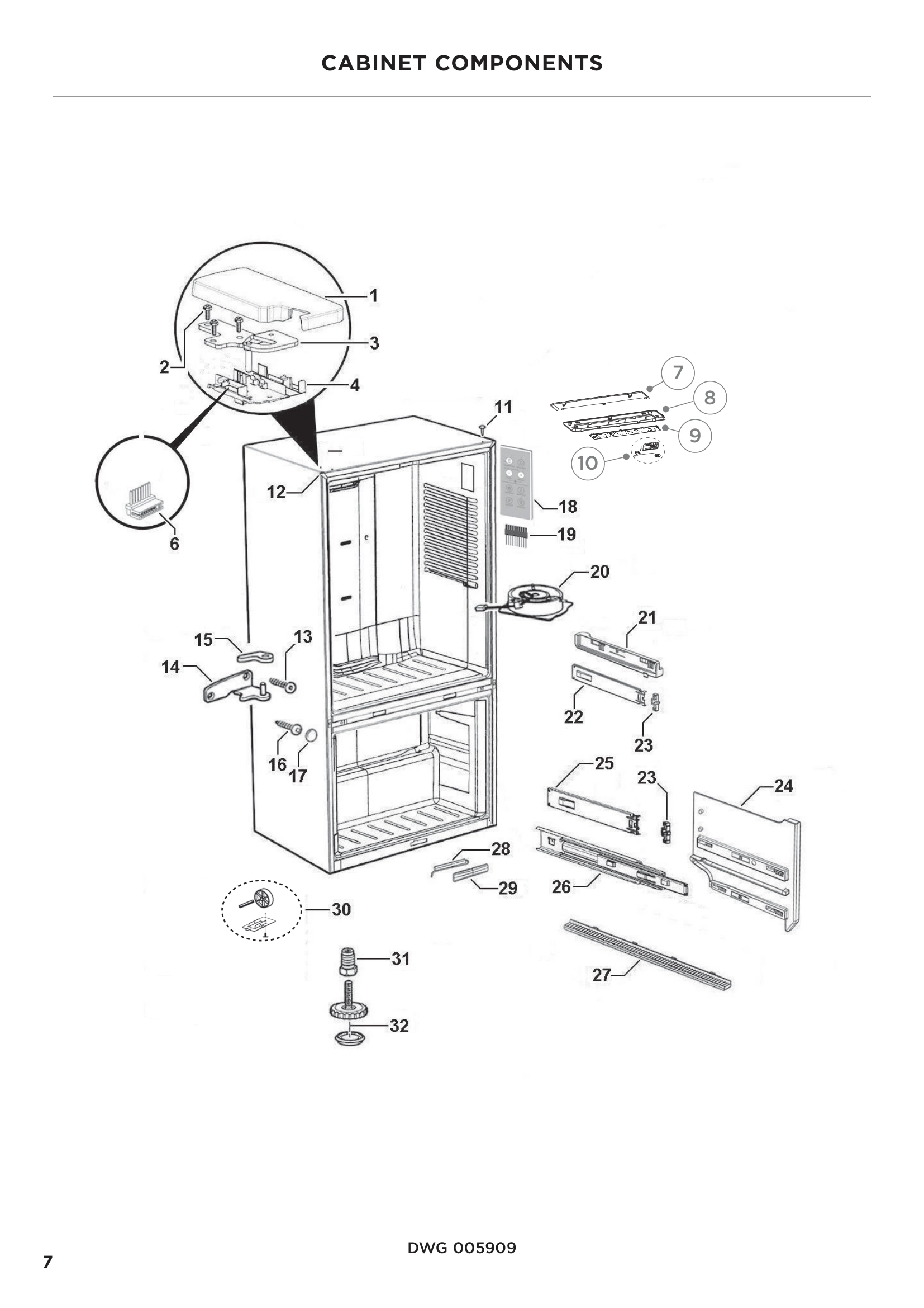 CABINET COMPONENTS