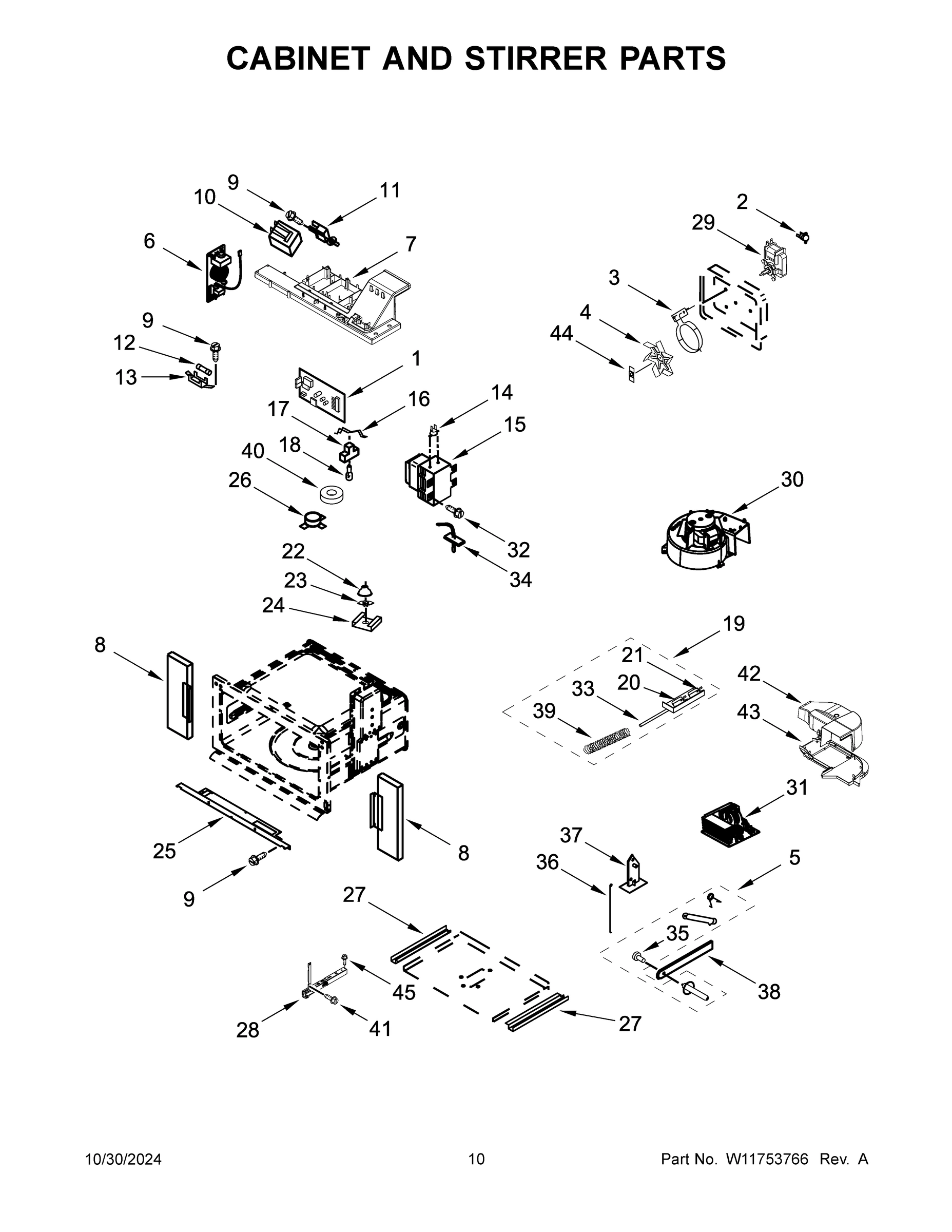 06 - CABINET AND STIRRER PARTS