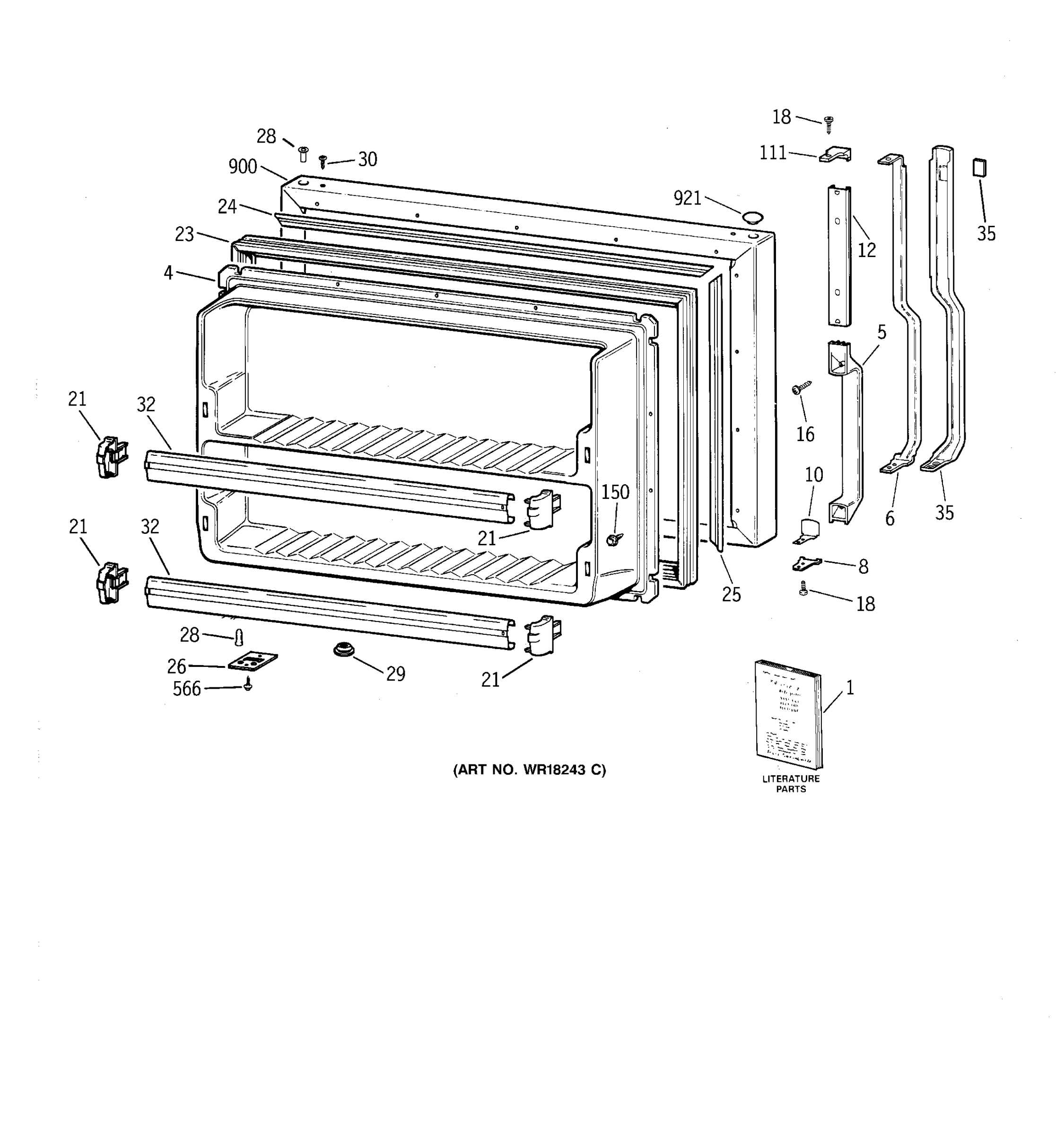 FREEZER DOOR