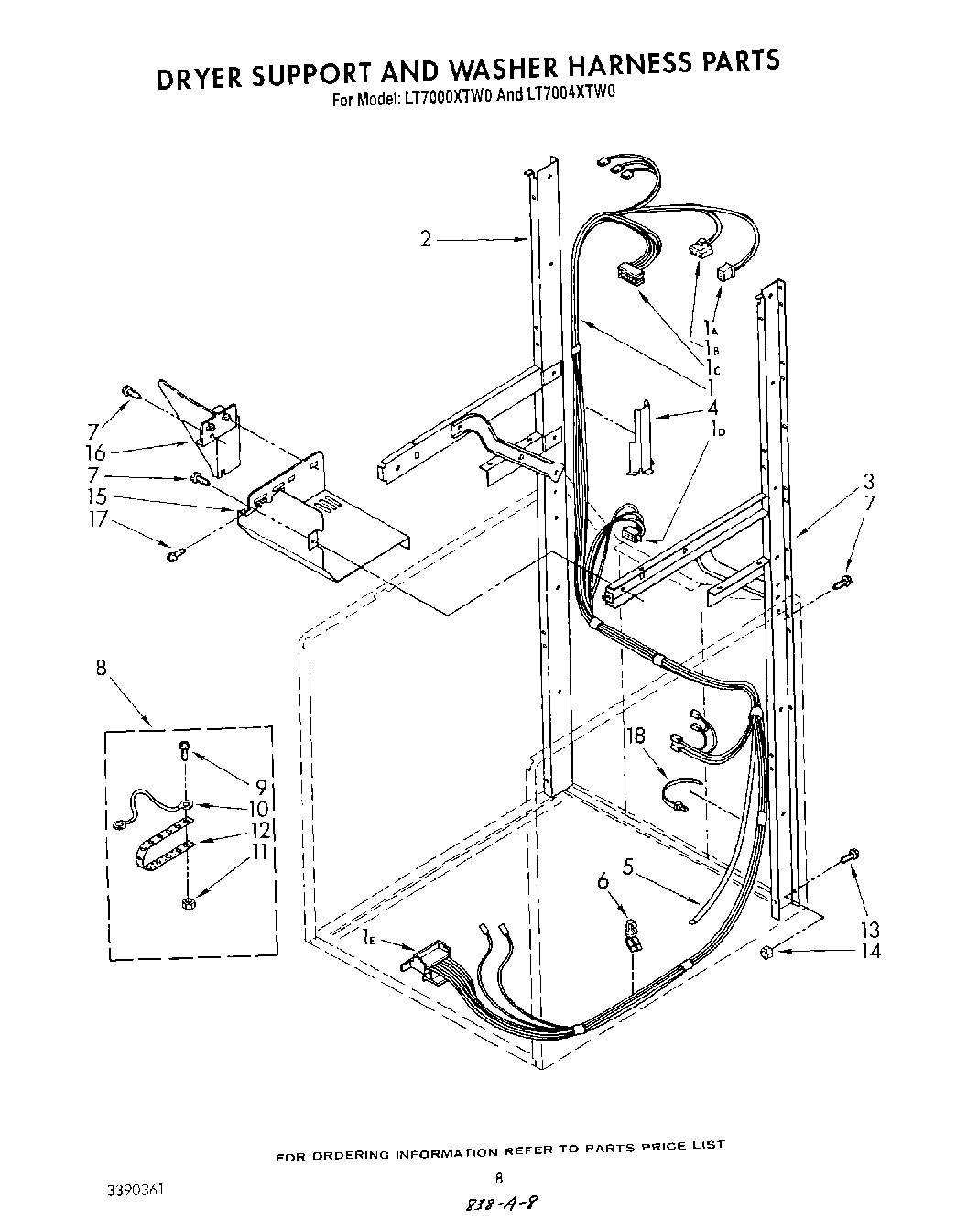 06 - DRYER SUPPORT AND WASHER HARNESS