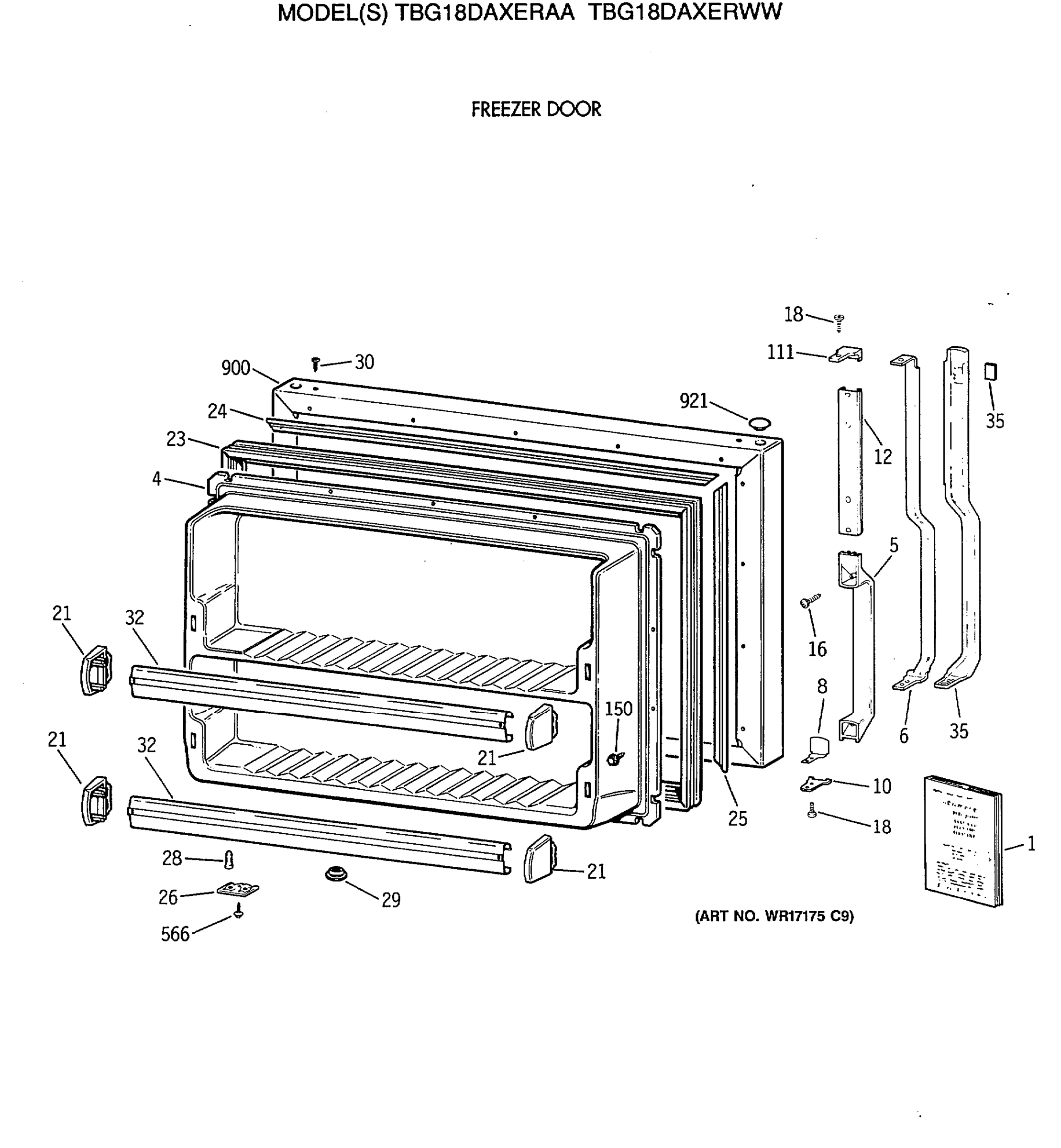 FREEZER DOOR
