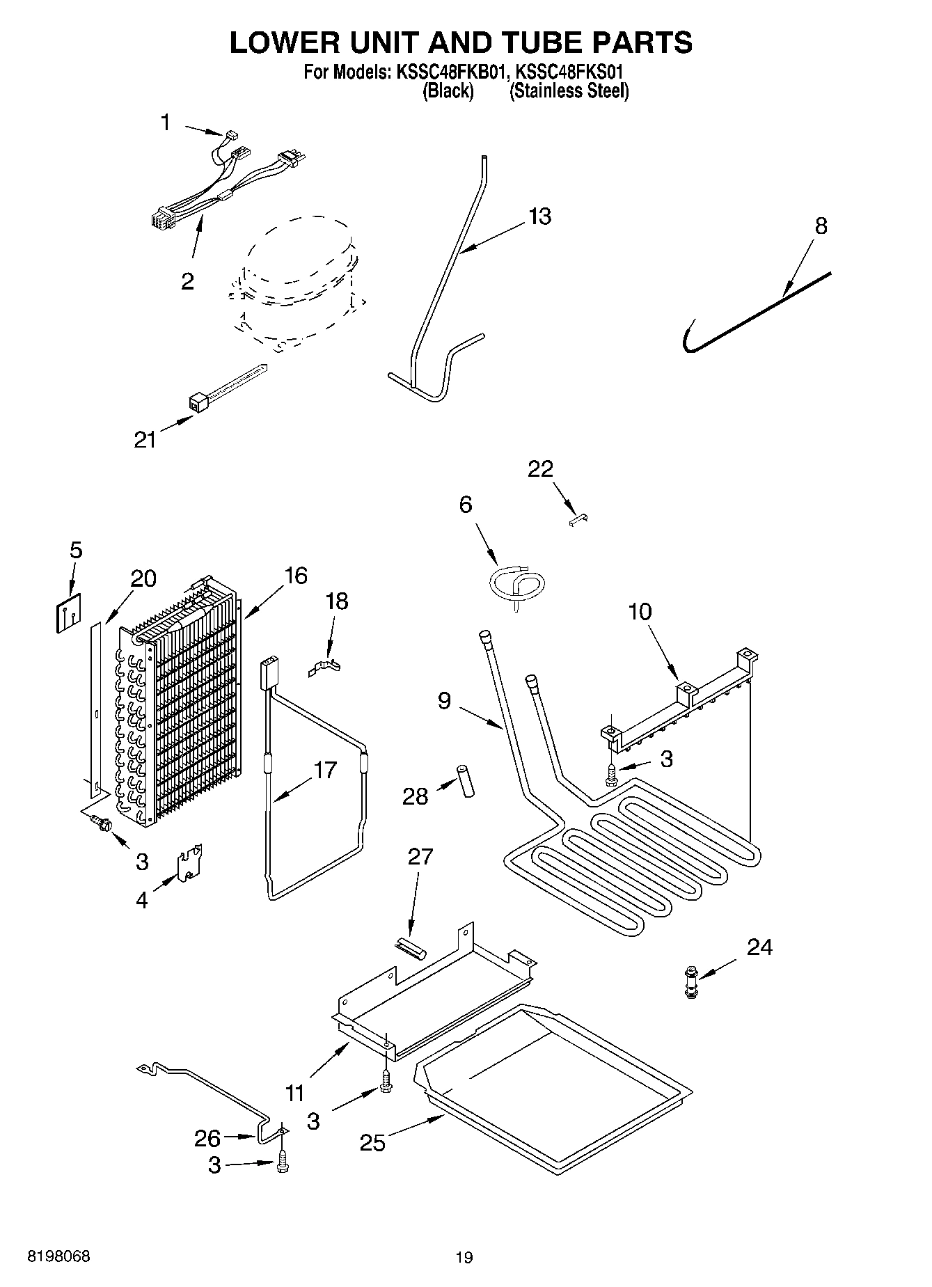 12 - LOWER UNIT AND TUBE