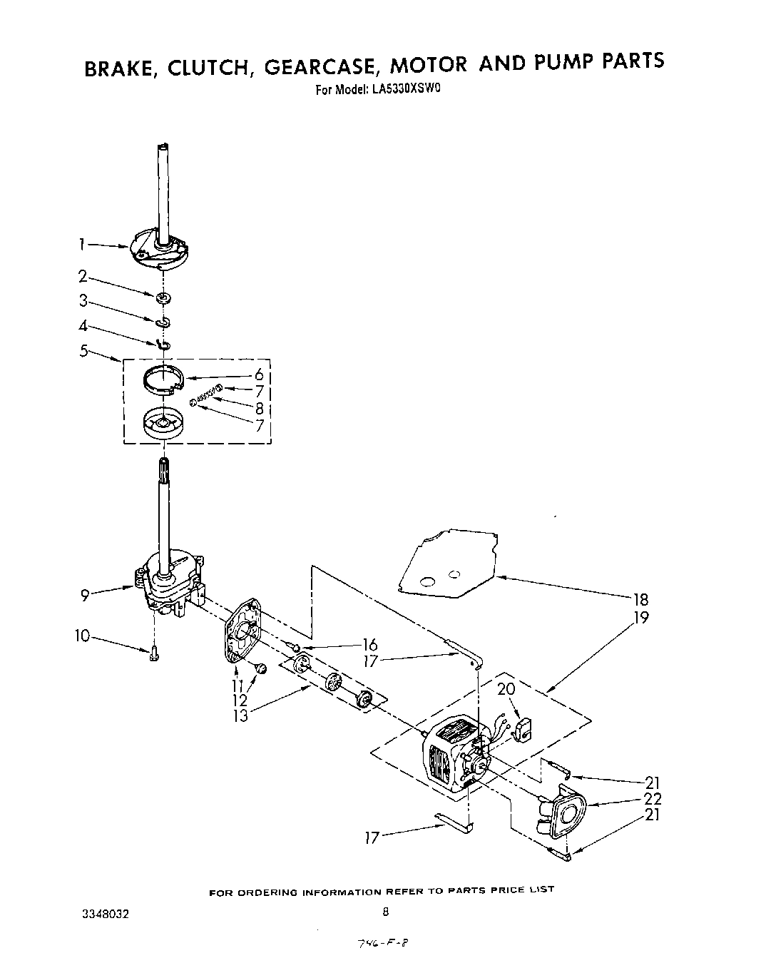 06 - BRAKE, CLUTCH, GEARCASE, MOTOR AND PUMP