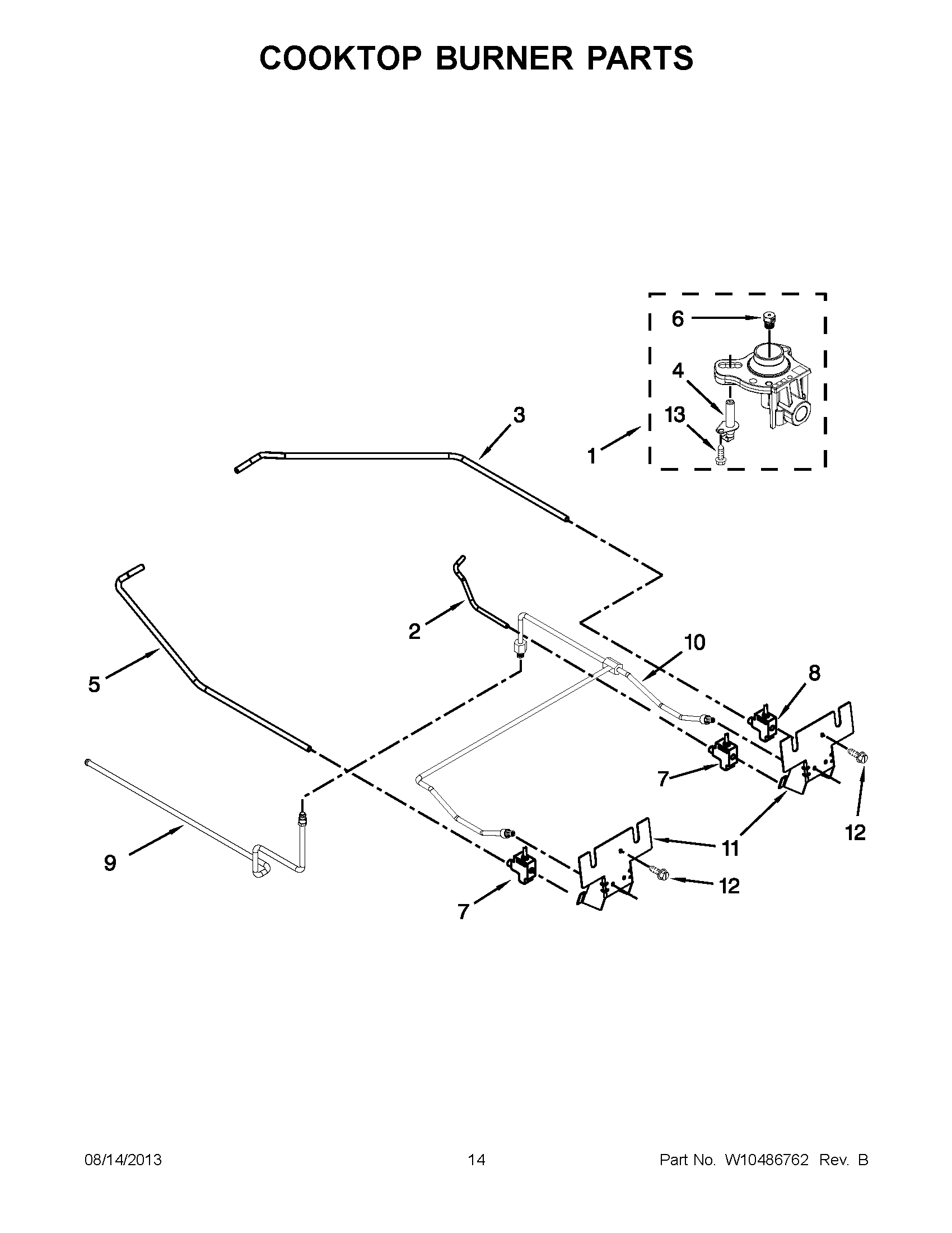 07 - COOKTOP BURNER PARTS