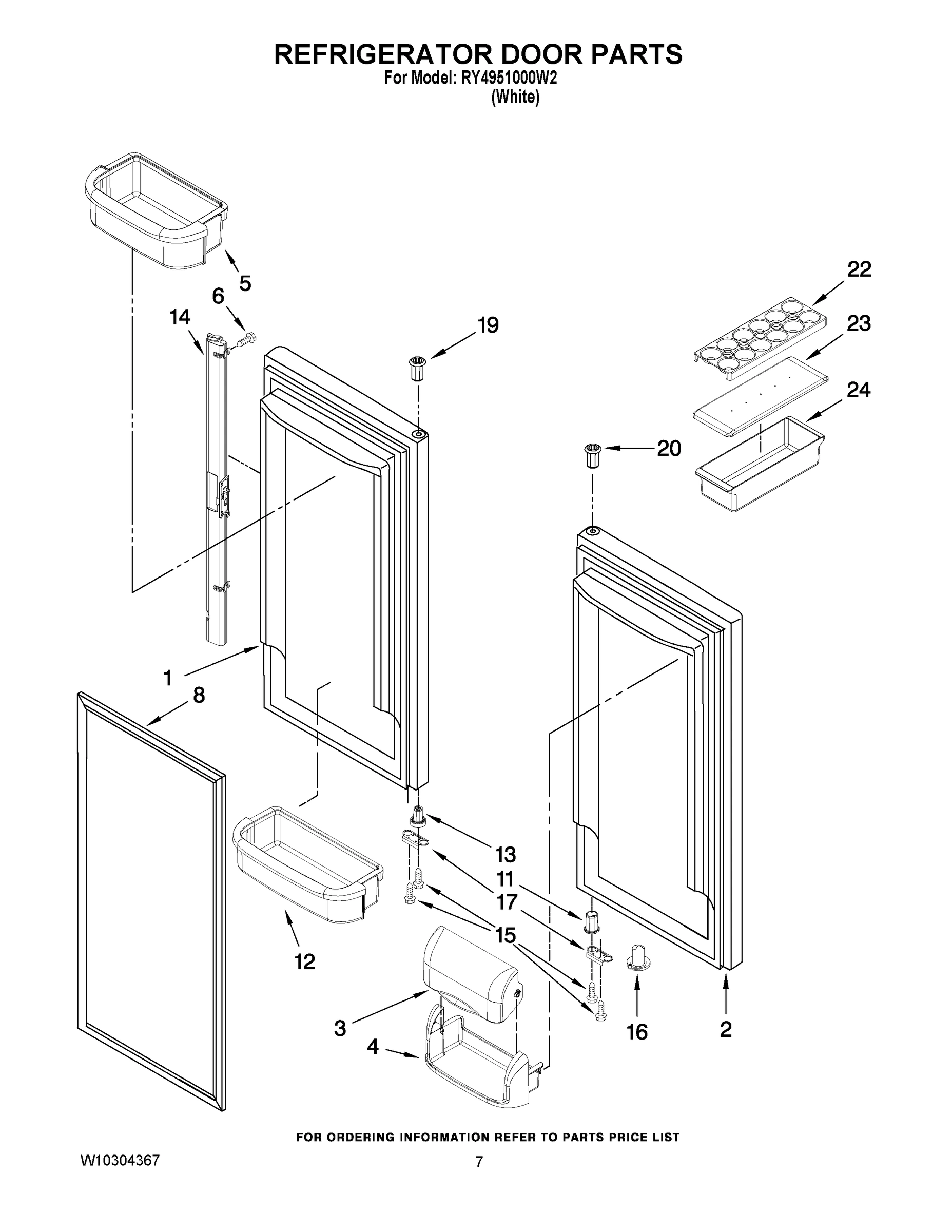 04 - REFRIGERATOR DOOR PARTS