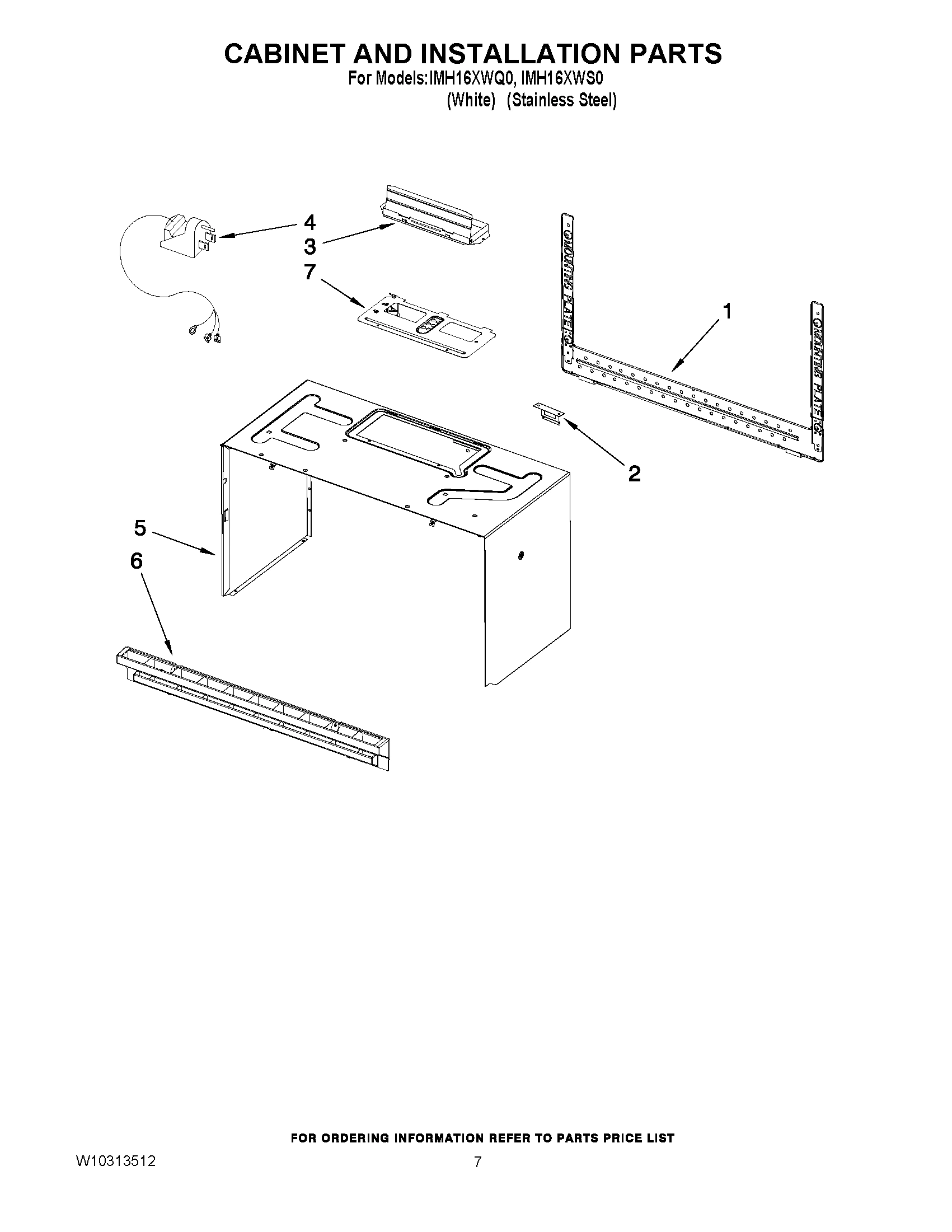 06 - CABINET AND INSTALLATION PARTS