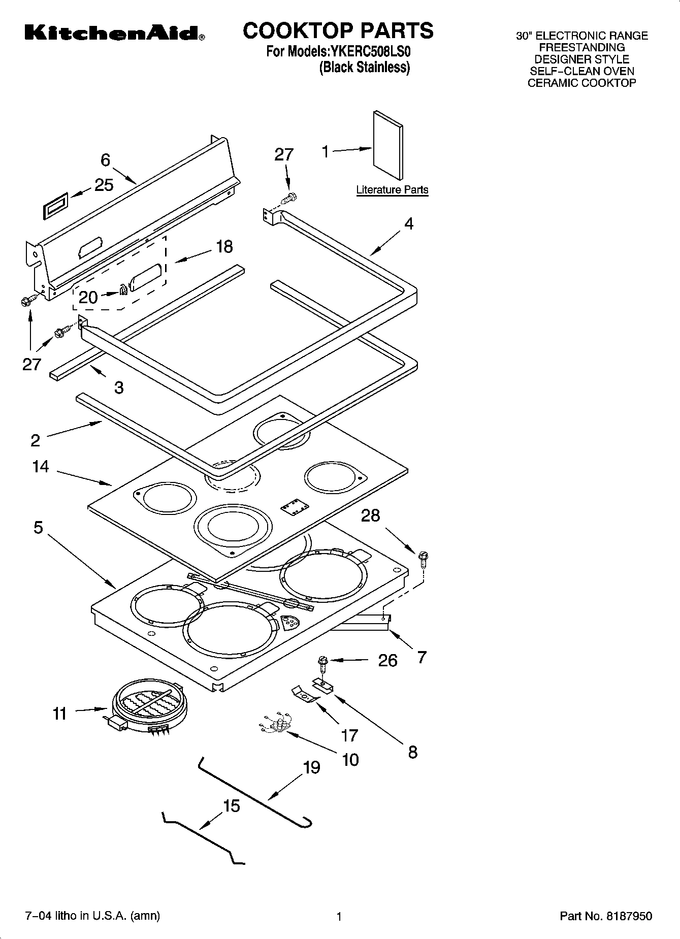 01 - COOKTOP PARTS