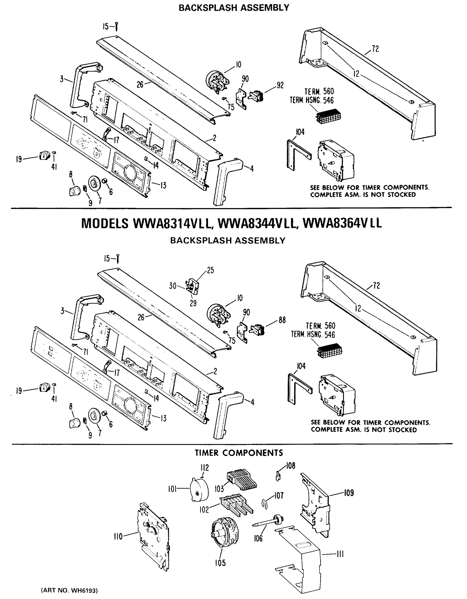 BACKSPLASH ASSEMBLY