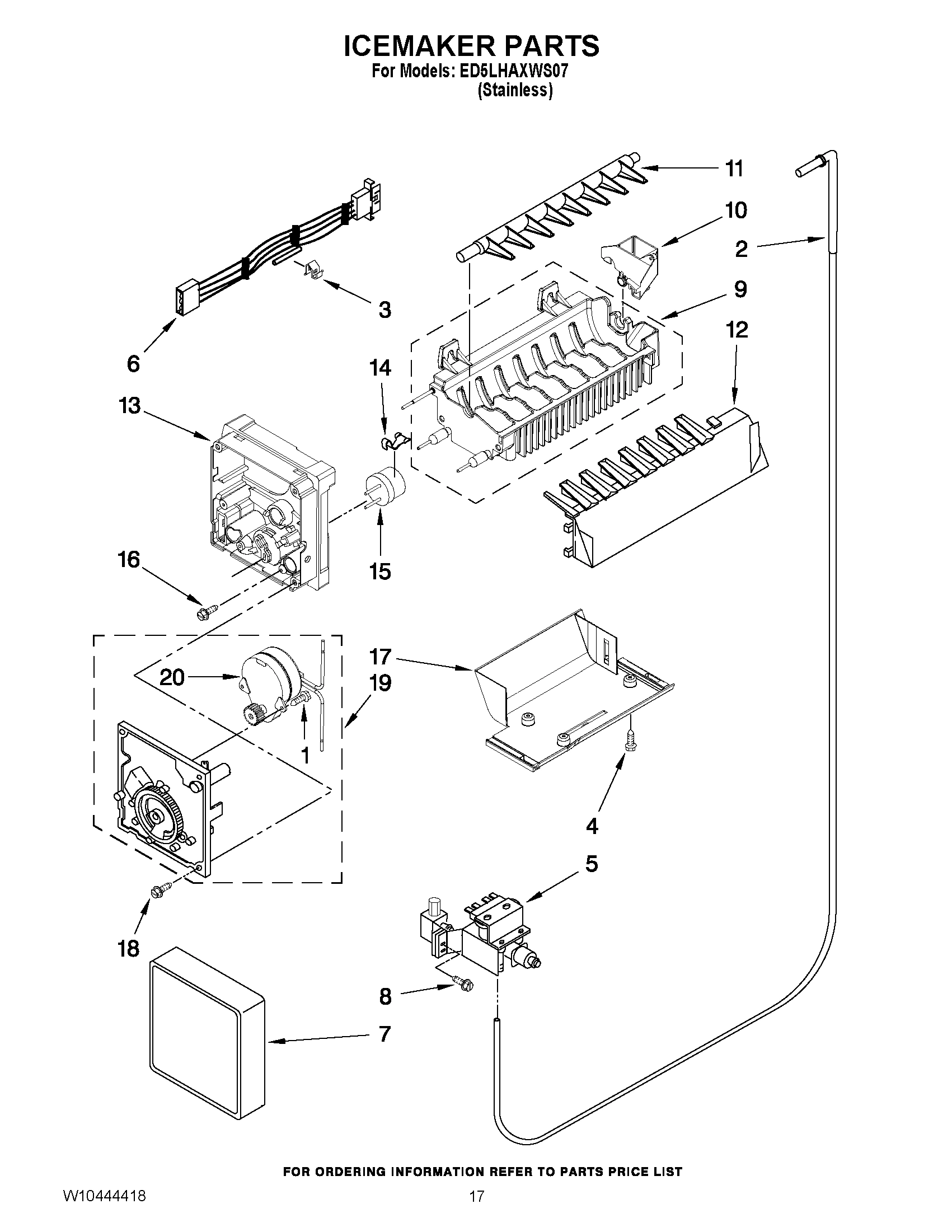 12 - ICEMAKER PARTS