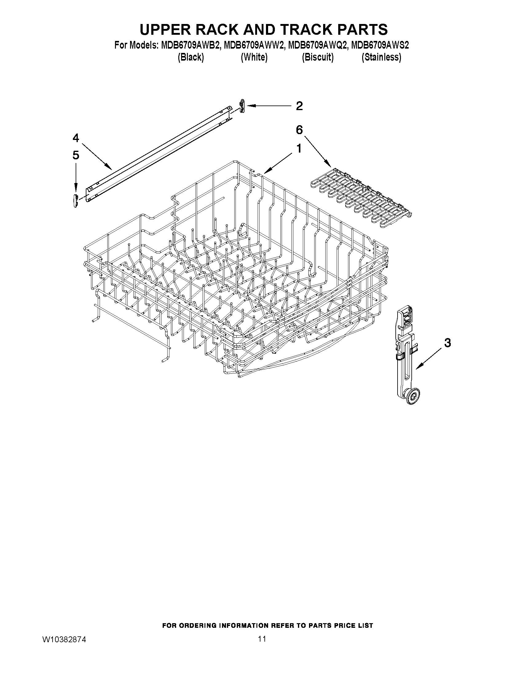 09 - UPPER RACK AND TRACK PARTS