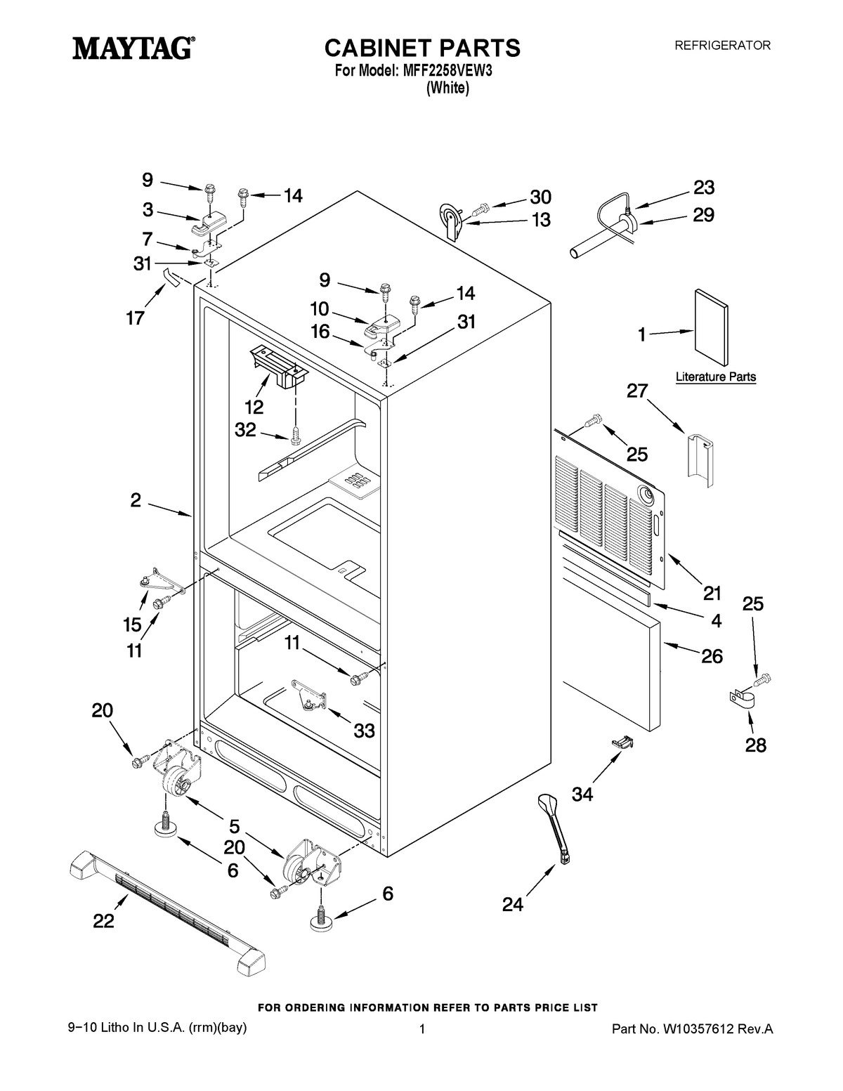 01 - CABINET PARTS