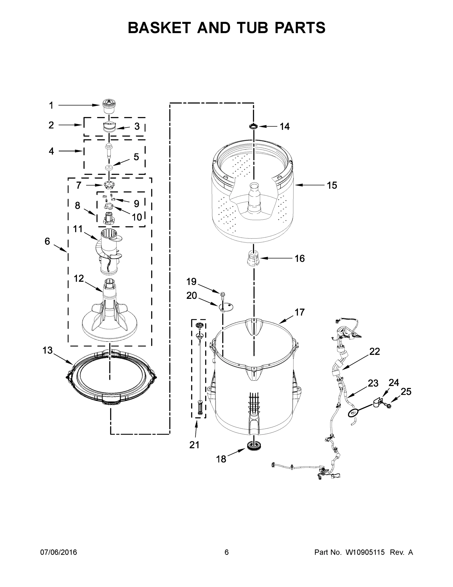04 - BASKET AND TUB PARTS