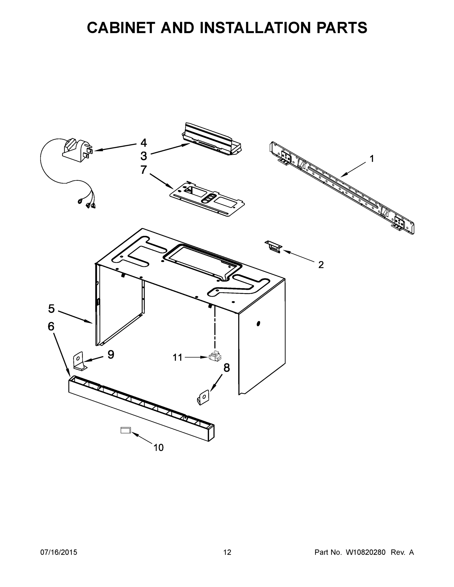 07 - CABINET AND INSTALLATION PARTS