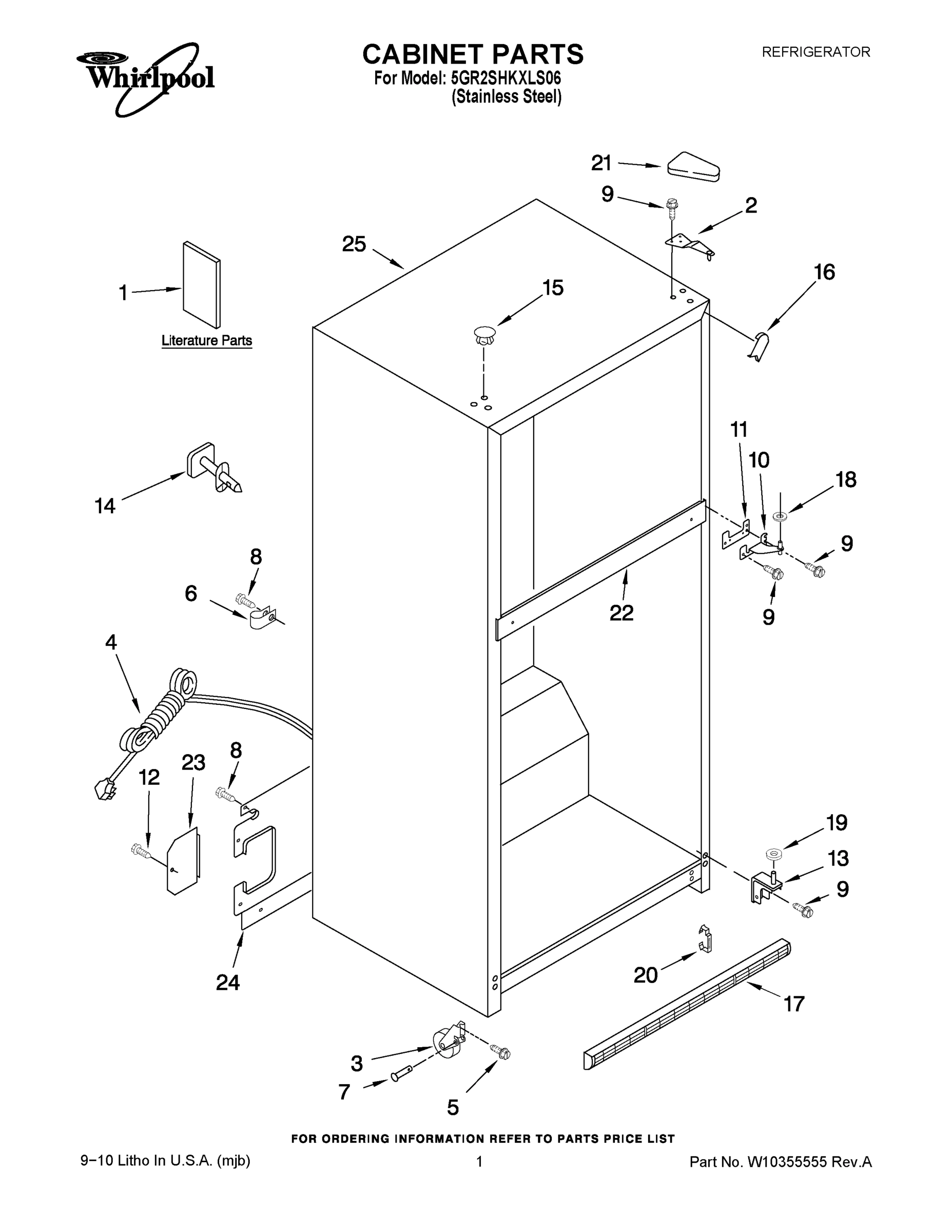 01 - CABINET PARTS