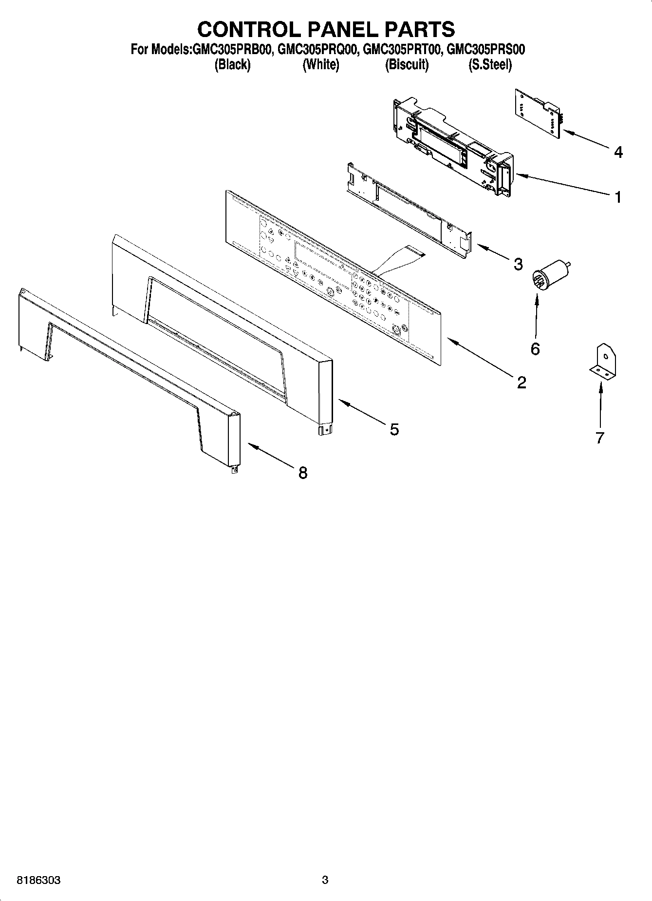 02 - CONTROL PANEL PARTS