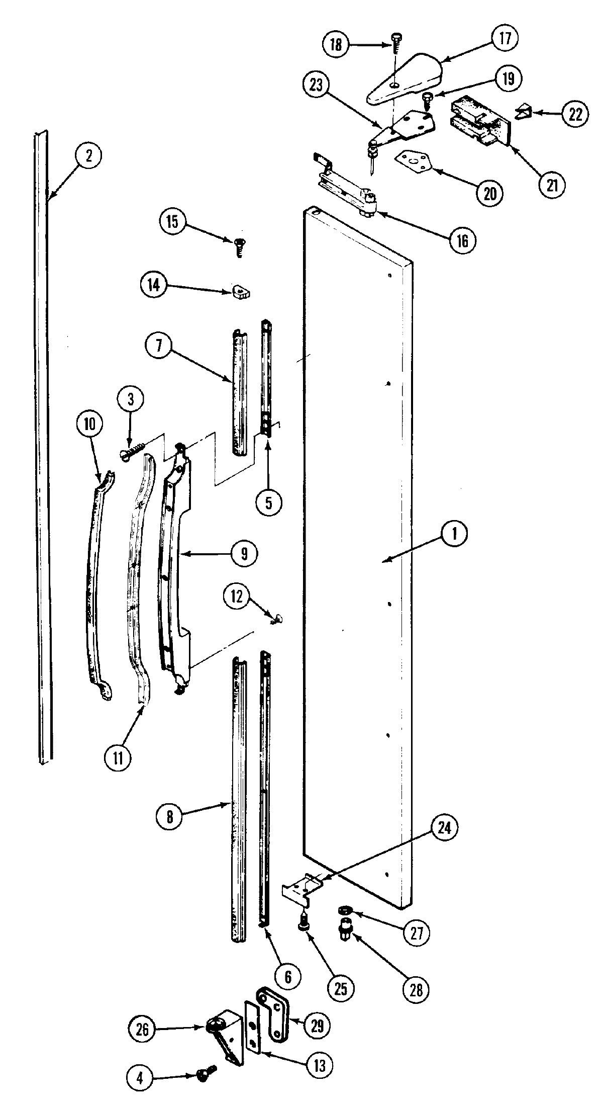 03 - FREEZER DOOR (OUTER)