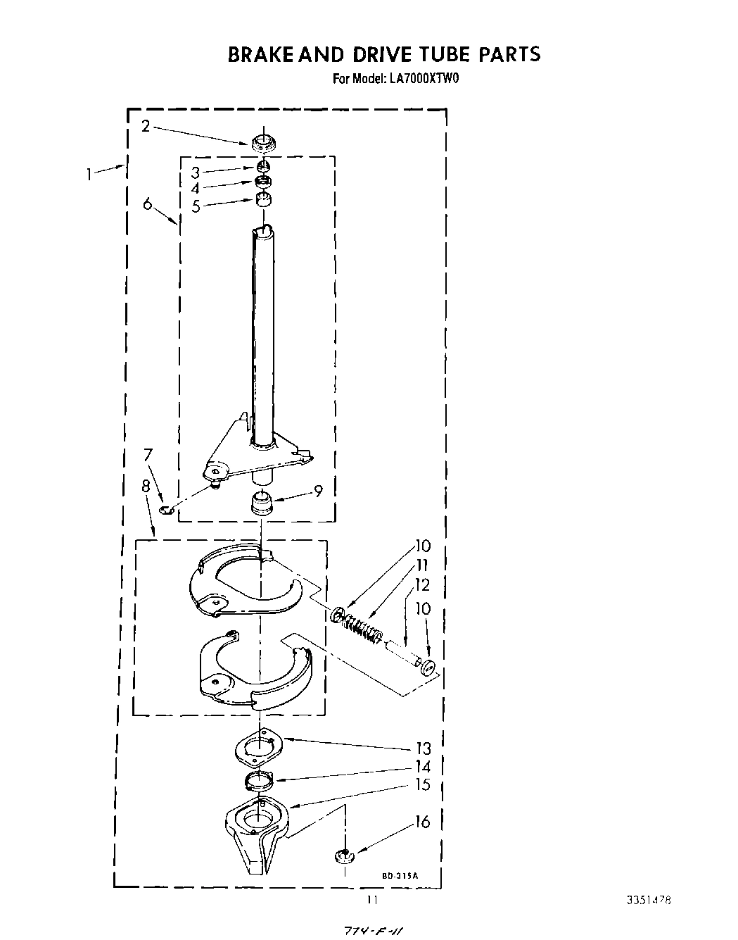 09 - BRAKE AND DRIVE TUBE