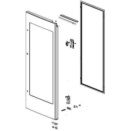 ADC75586124 LG Refrigerator Home Bar Door Ass