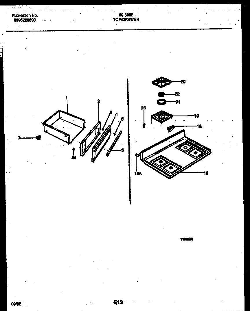 06 - COOKTOP AND DRAWER PARTS