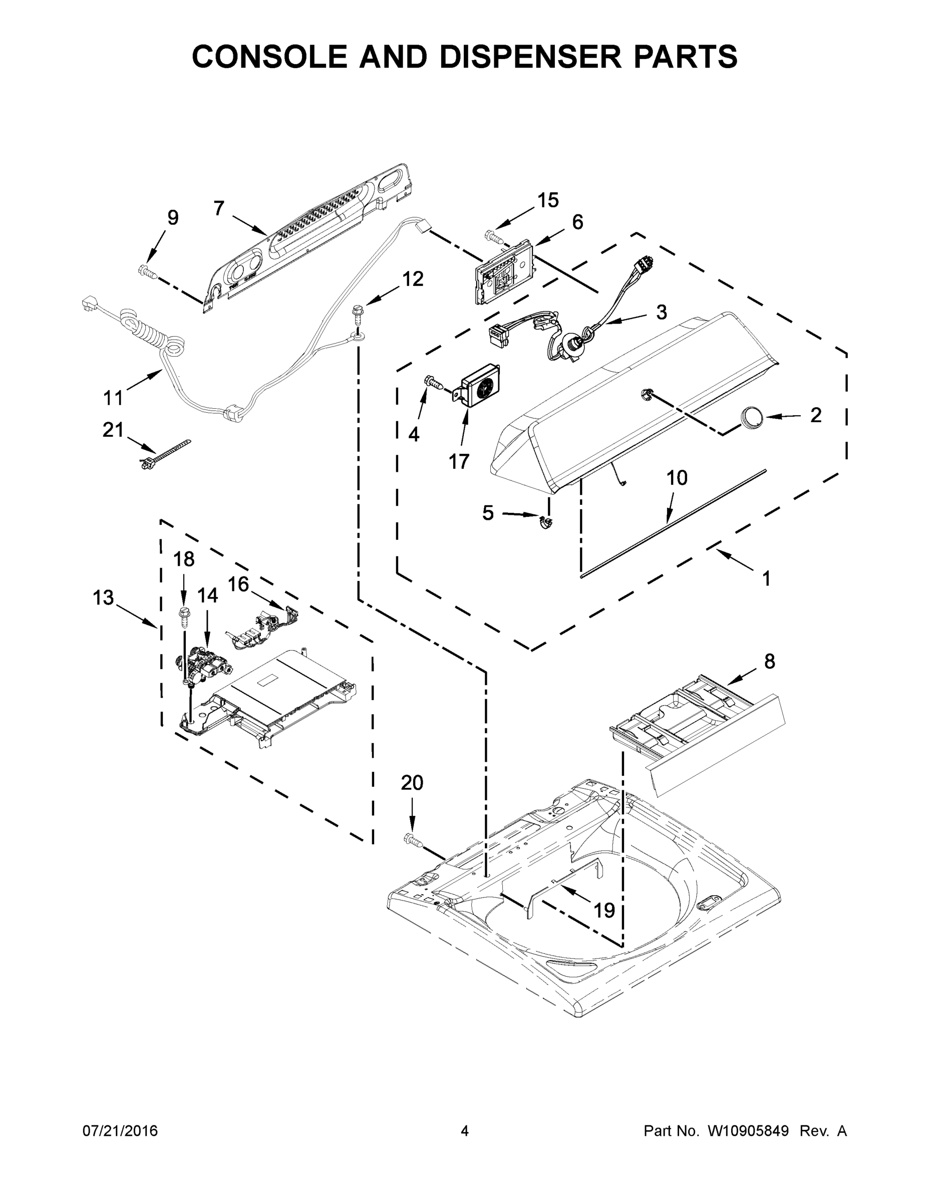 03 - CONSOLE AND DISPENSER PARTS