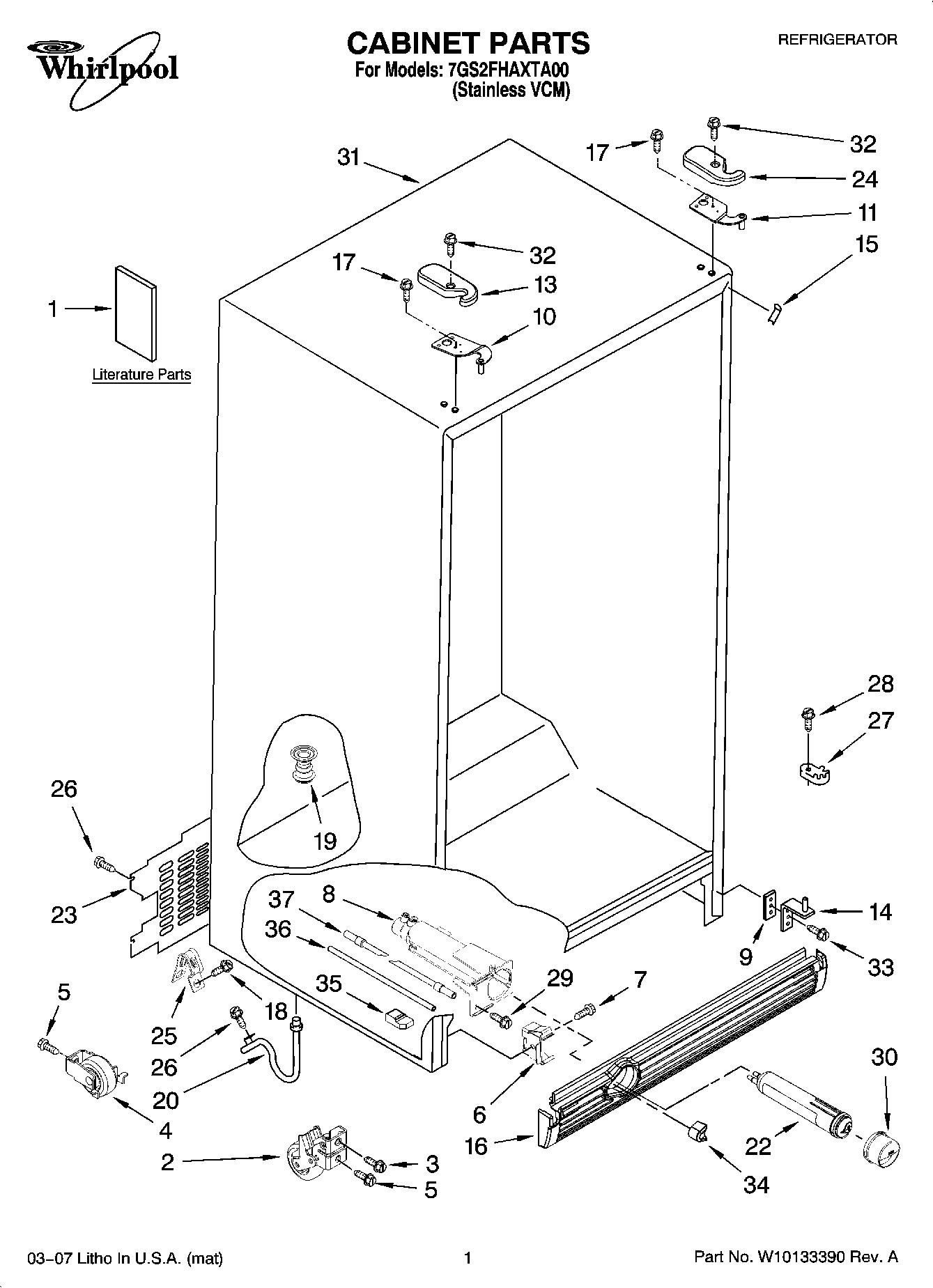 01 - CABINET PARTS