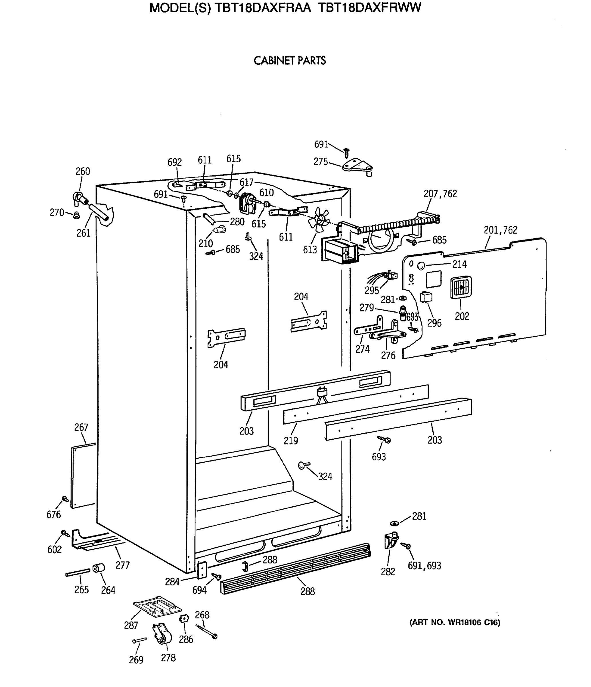 CABINET PARTS