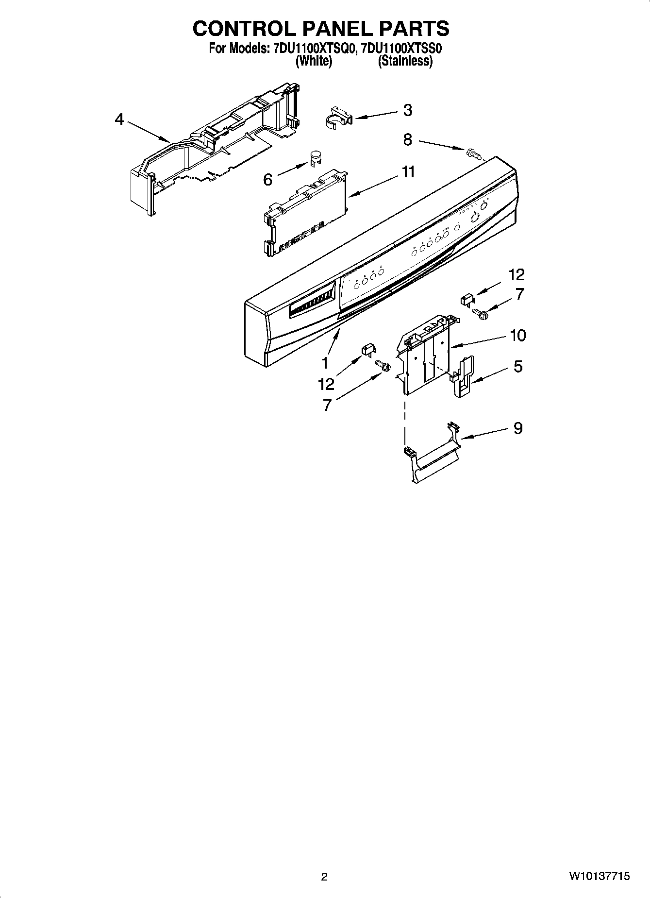 02 - CONTROL PANEL PARTS