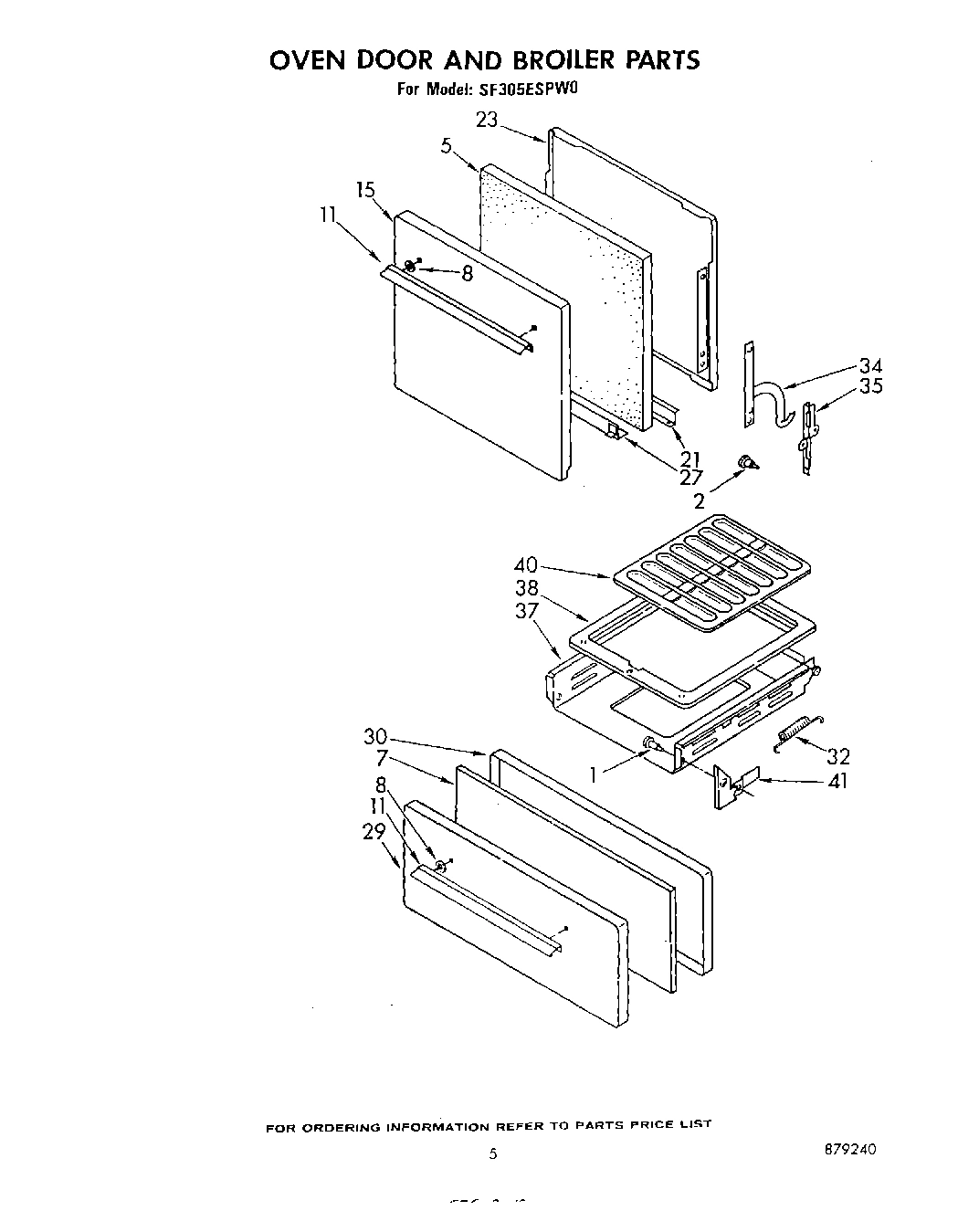 04 - OVEN DOOR AND BROILER