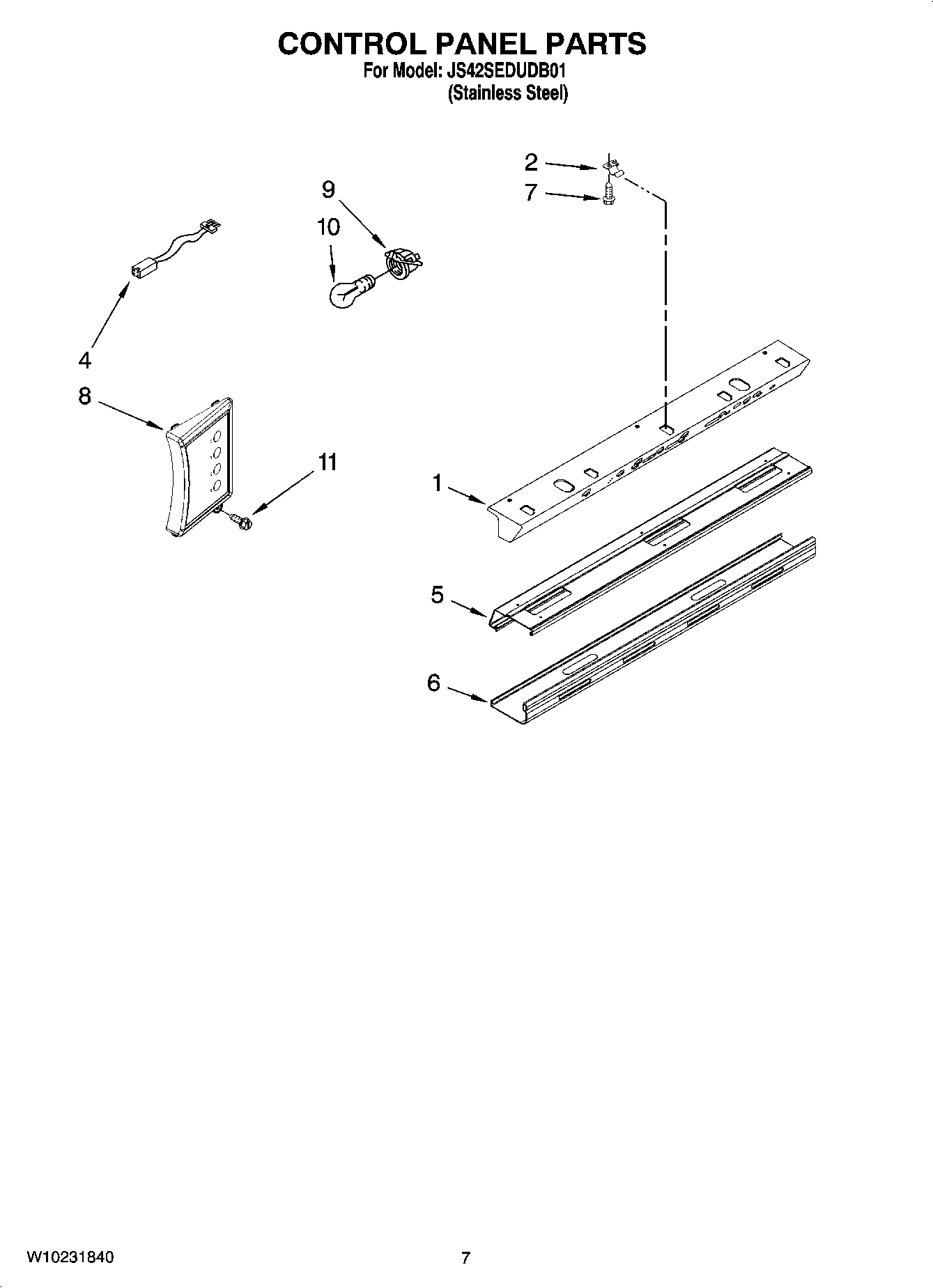05 - CONTROL PANEL PARTS