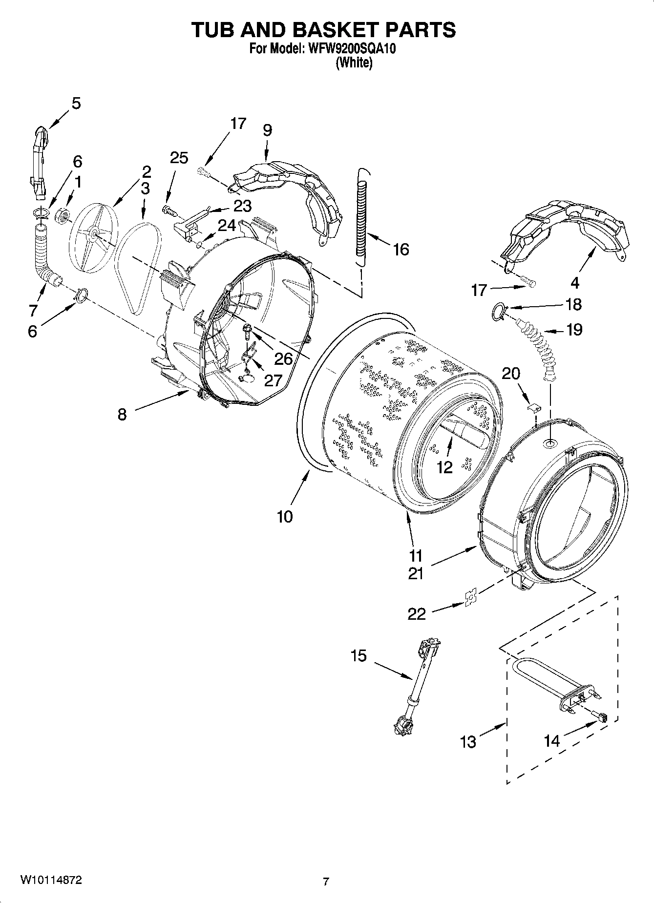 05 - TUB AND BASKET PARTS