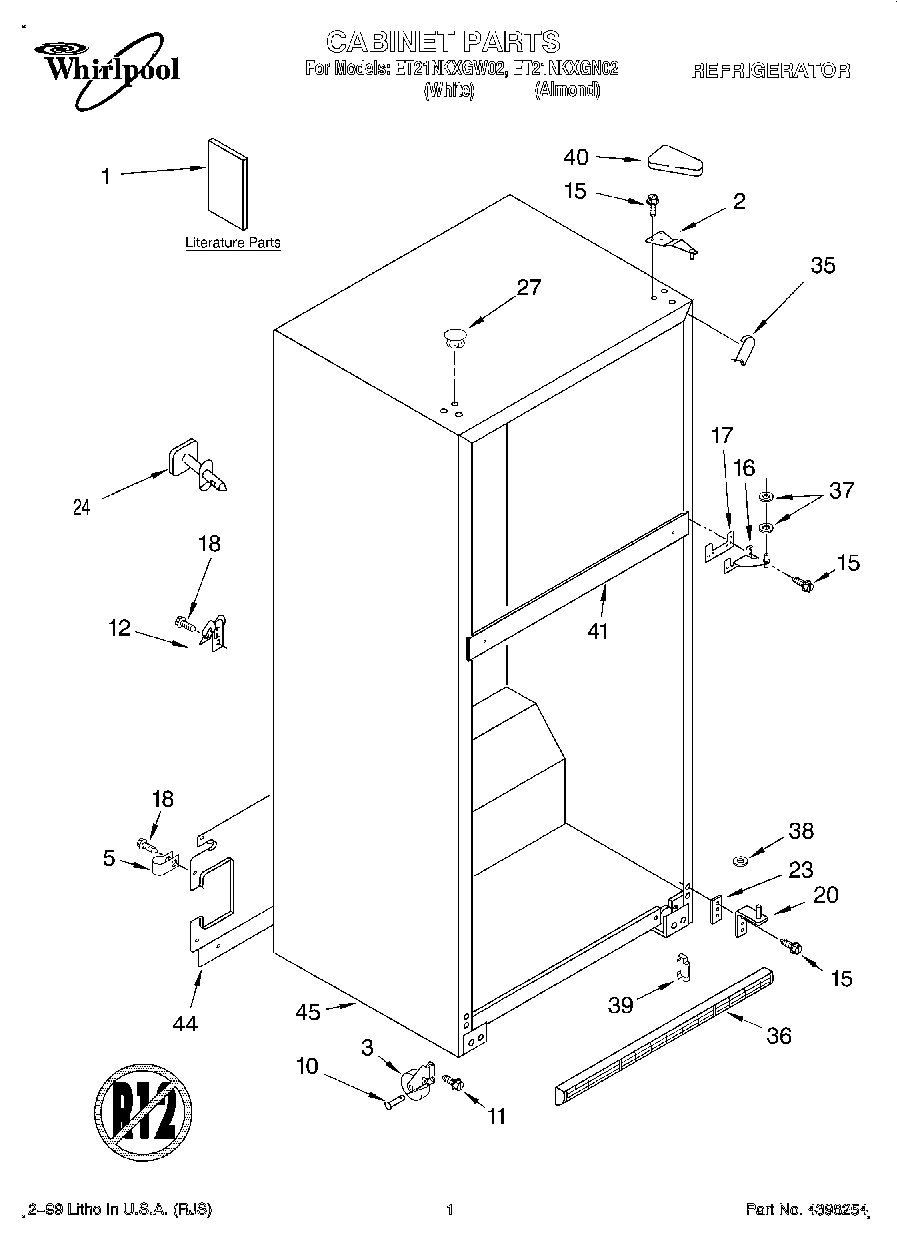 01 - CABINET, LITERATURE